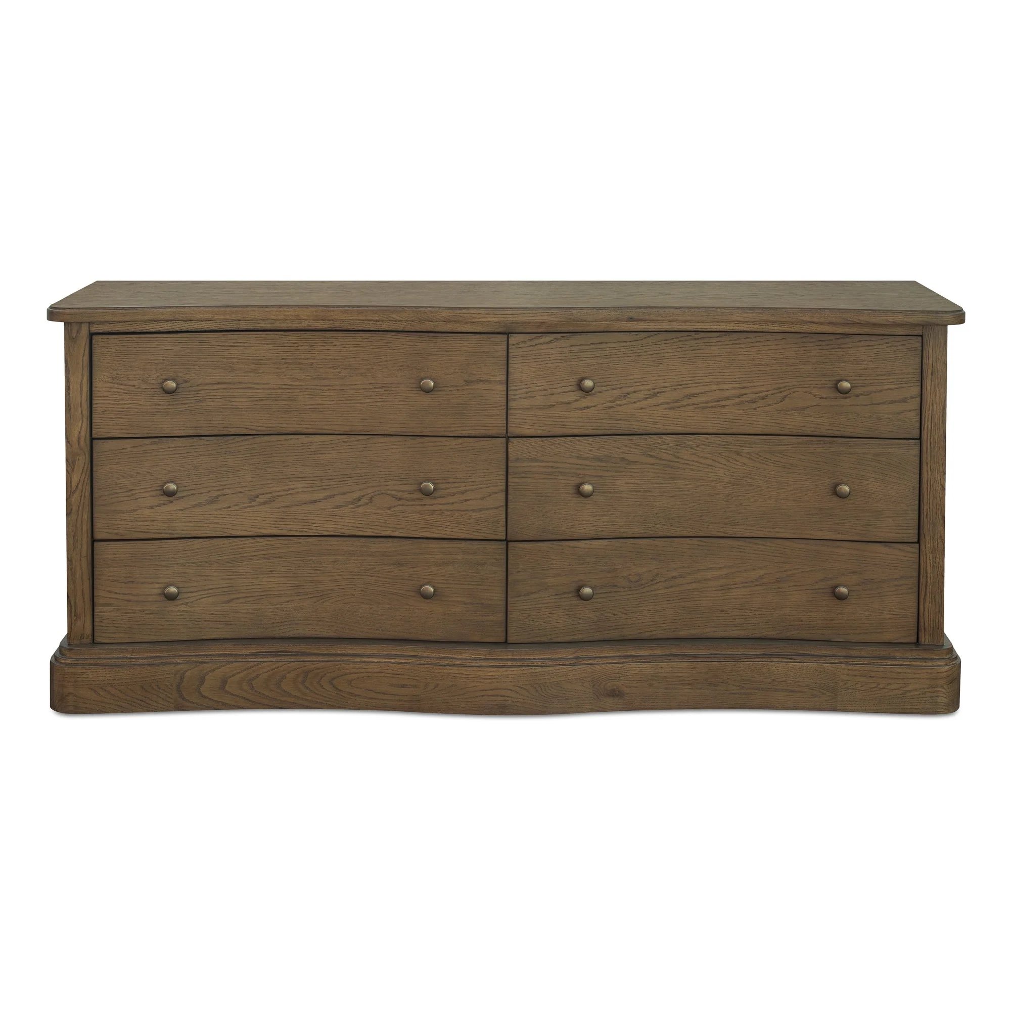 Clarence 6 Drawer Dresser Warm Brown
