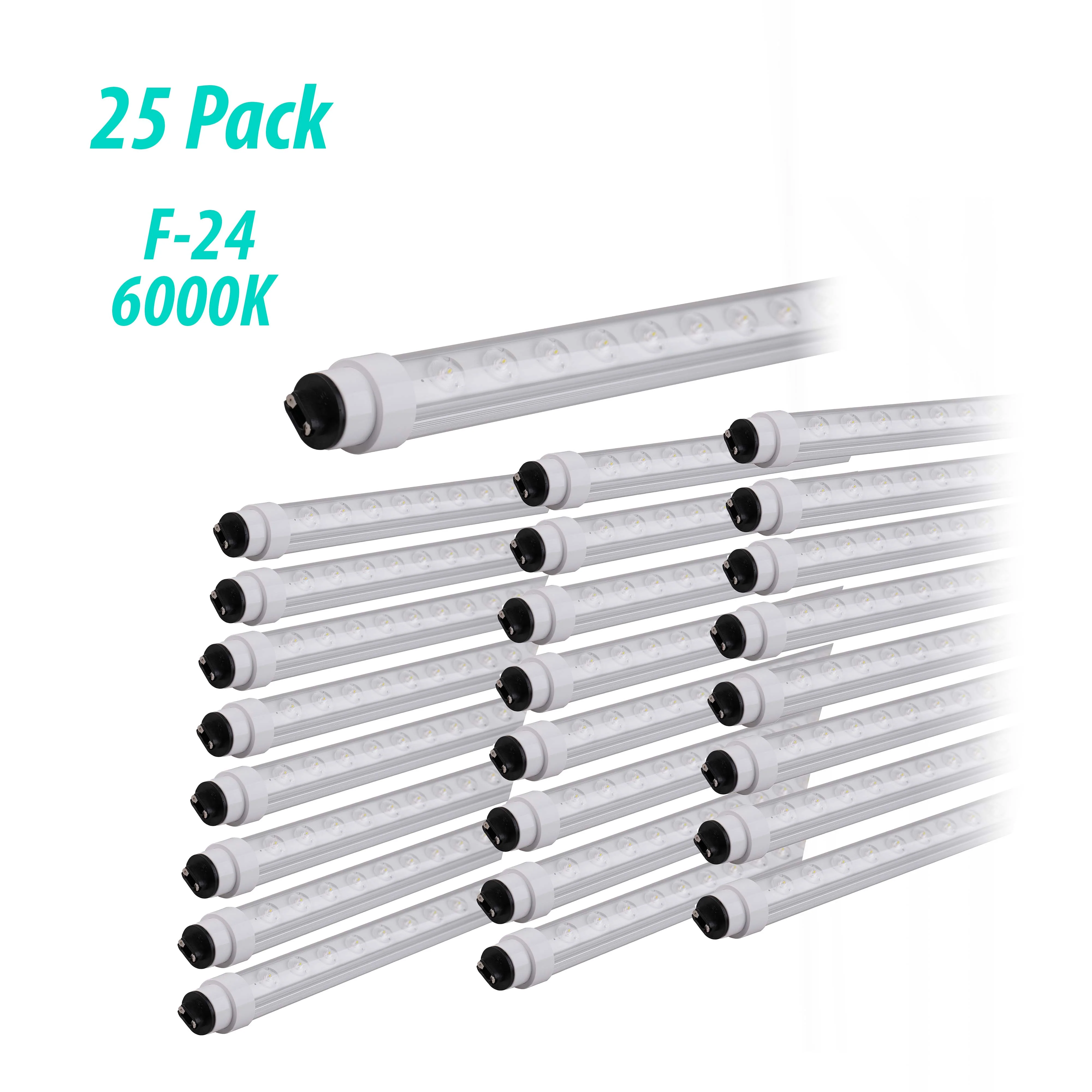 LED Sign Bulb F-24 T10 HO 6000K - 12W - 25 Pack - Image 2