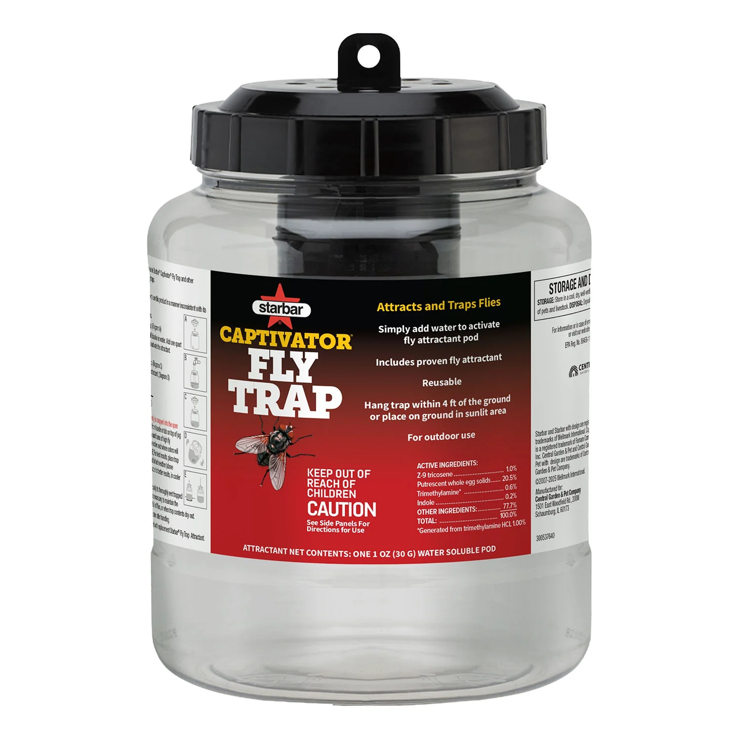 Captivator Reusable Outdoor Fly Trap - Image 1