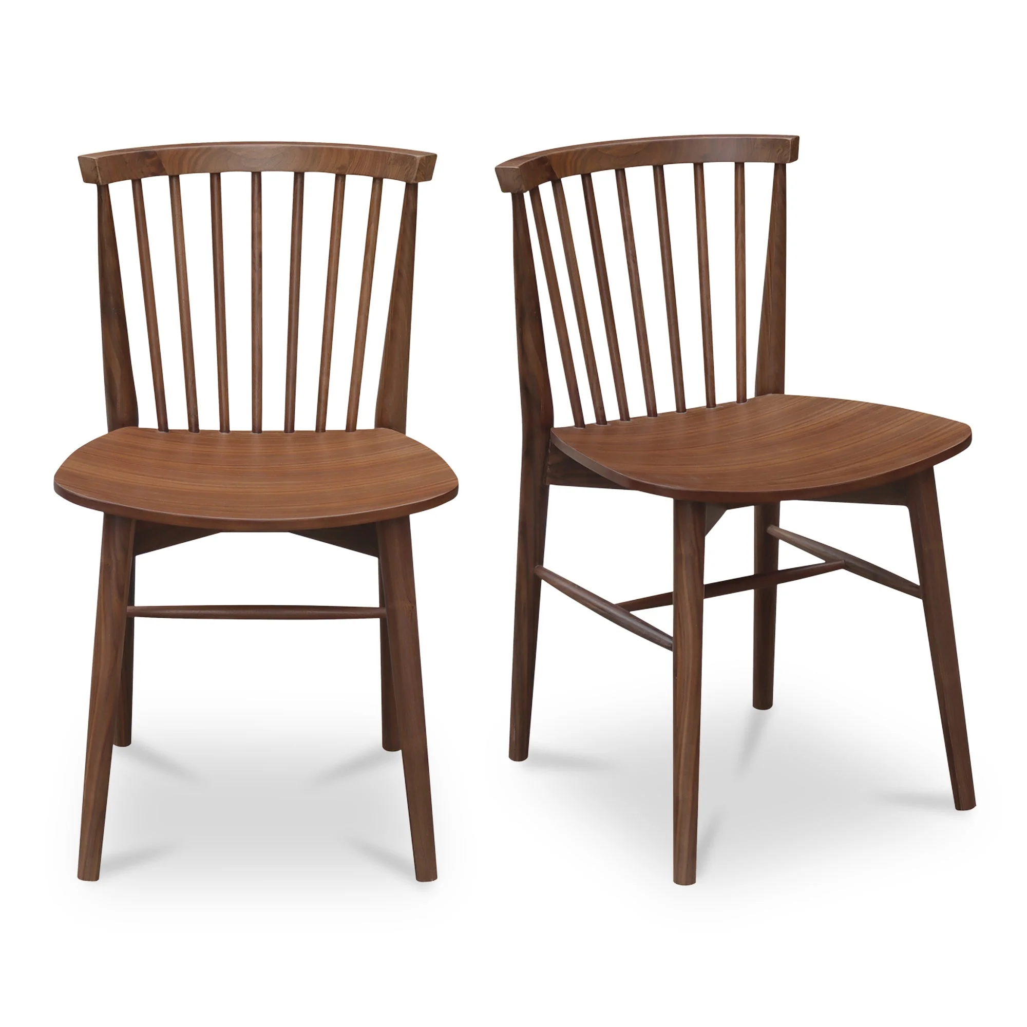 Marley Dining Chair Walnut-Set of Two - Image 1