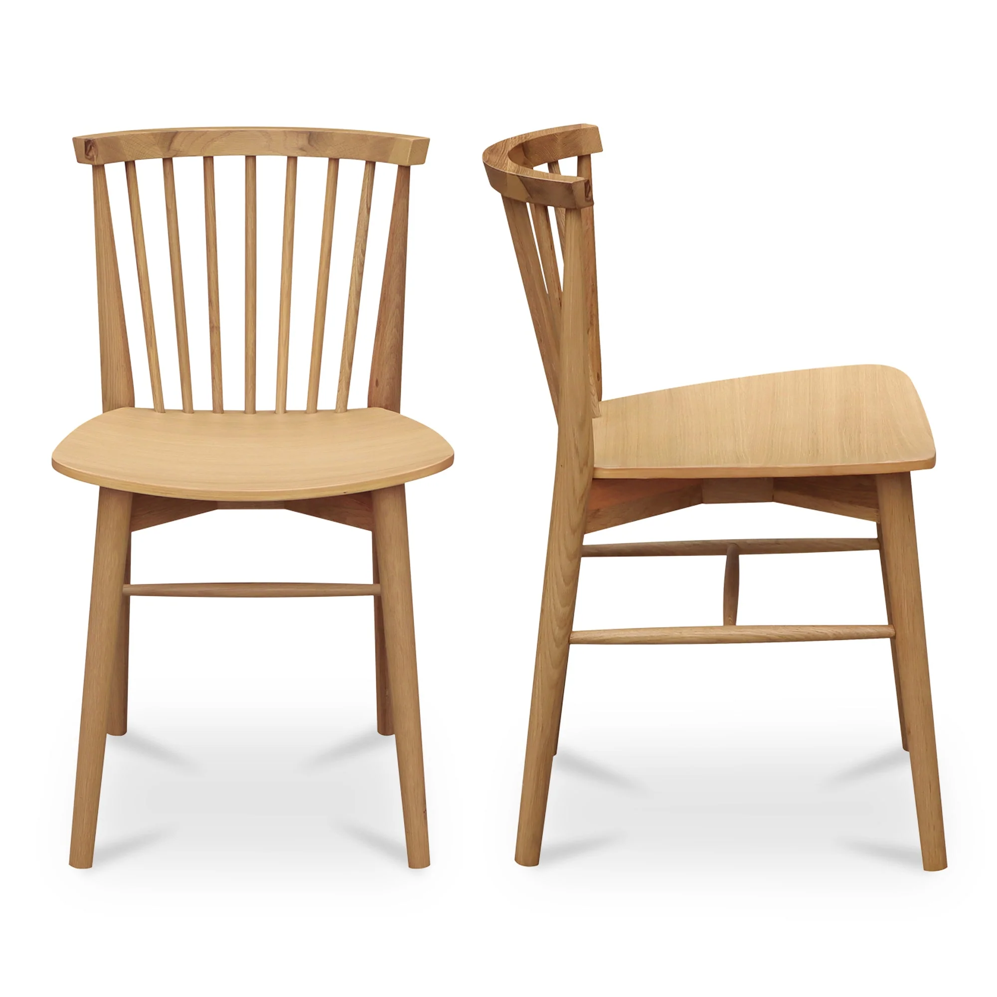 Marley Dining Chair Oak-Set of Two - Image 3