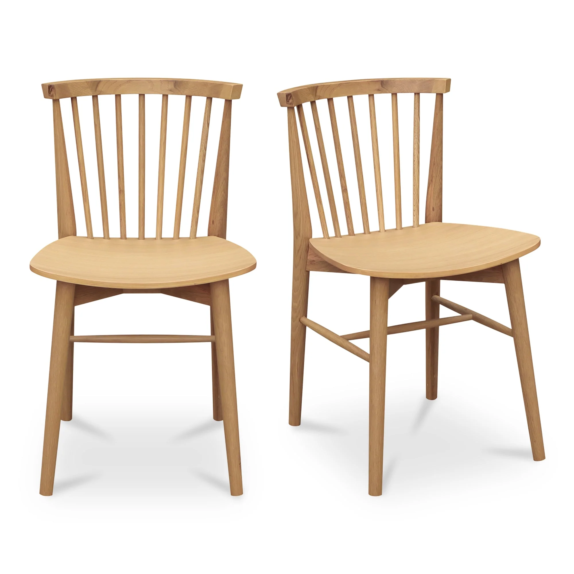 Marley Dining Chair Oak-Set of Two - Image 1