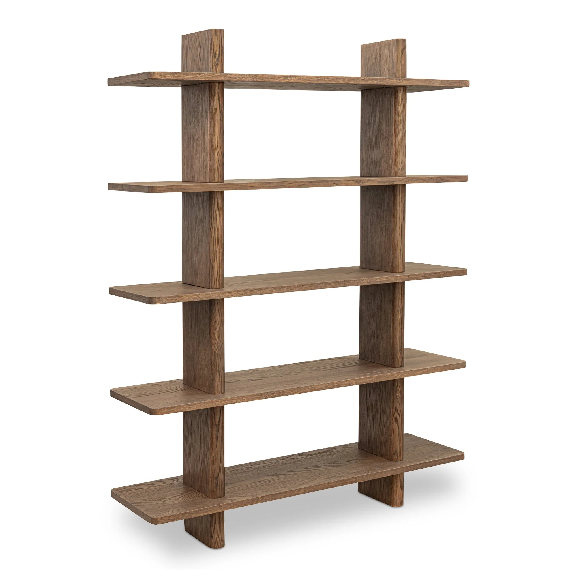 Casey Bookcase Large Dark Brown - Image 2
