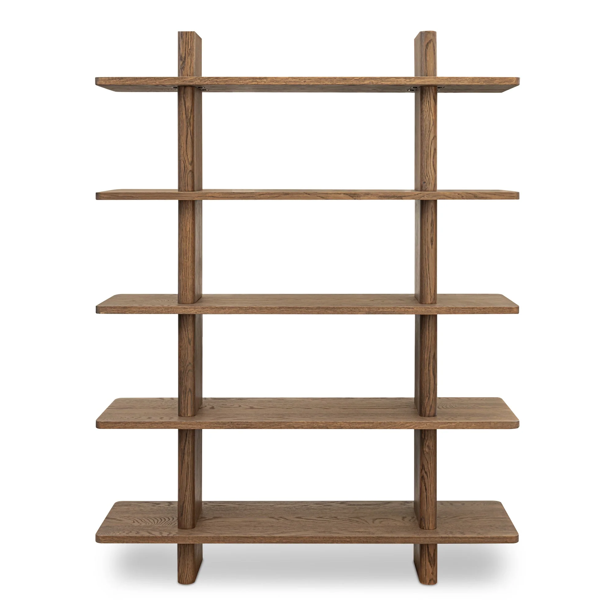 Casey Bookcase Large Dark Brown - Image 1