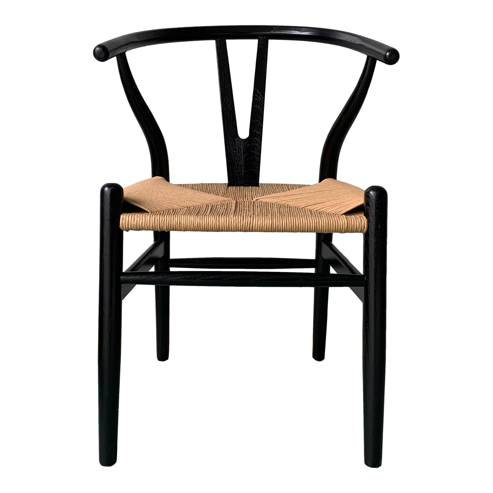 Ventana Dining Chair Black And Natural - Set Of Two - Image 3