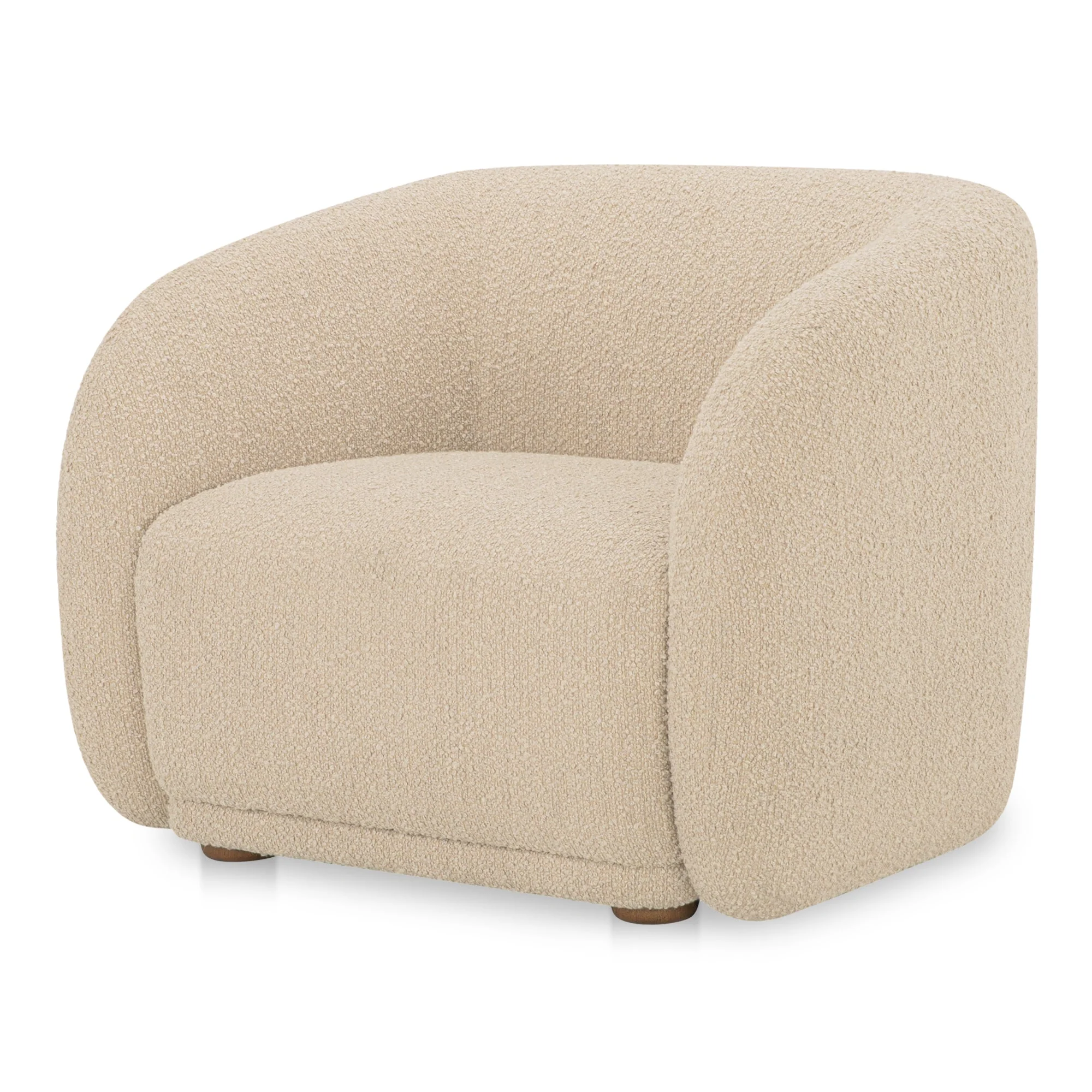 Faye Accent Chair Beige Boucle - Image 2