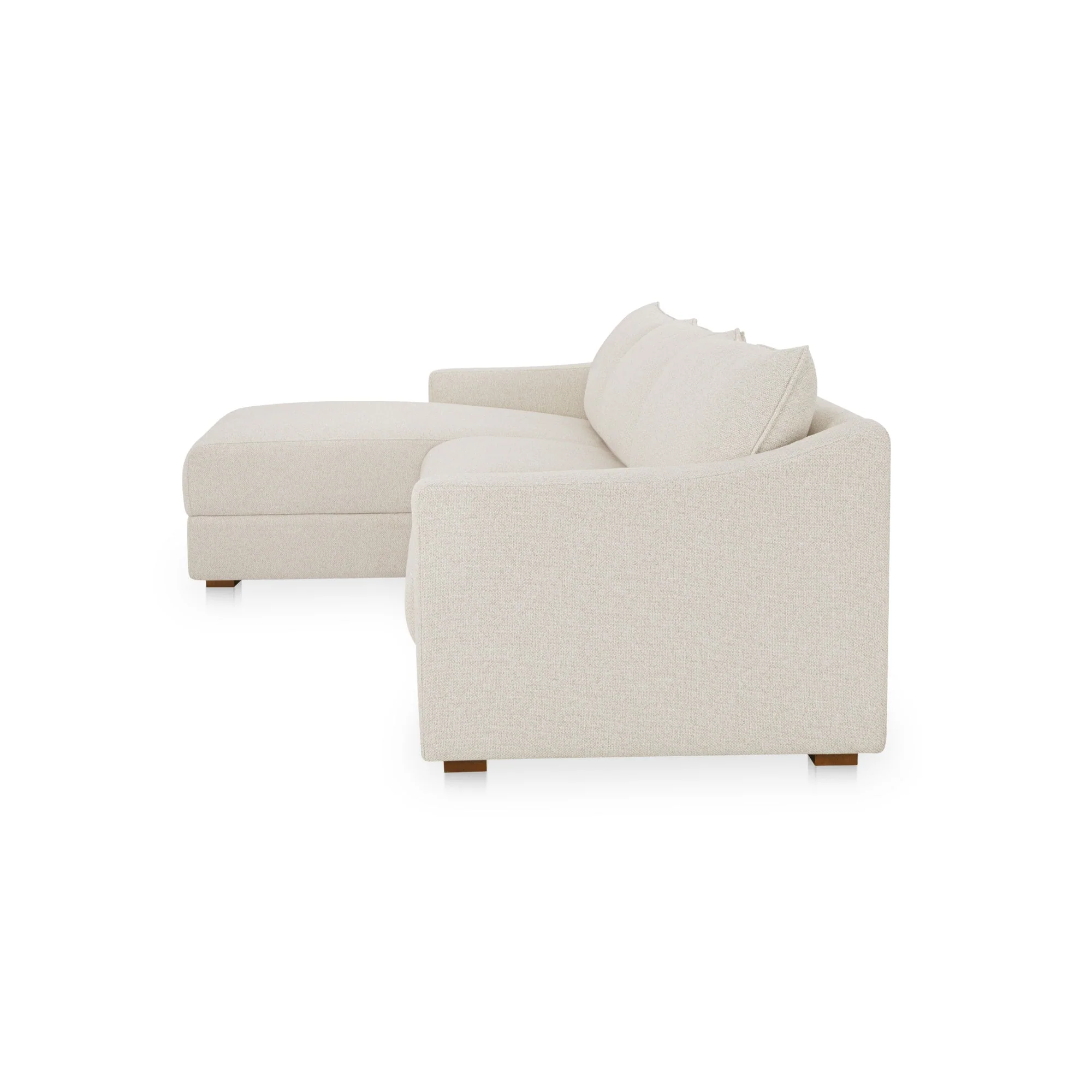 Farrow Sectional Flecked Oat Left - Image 3