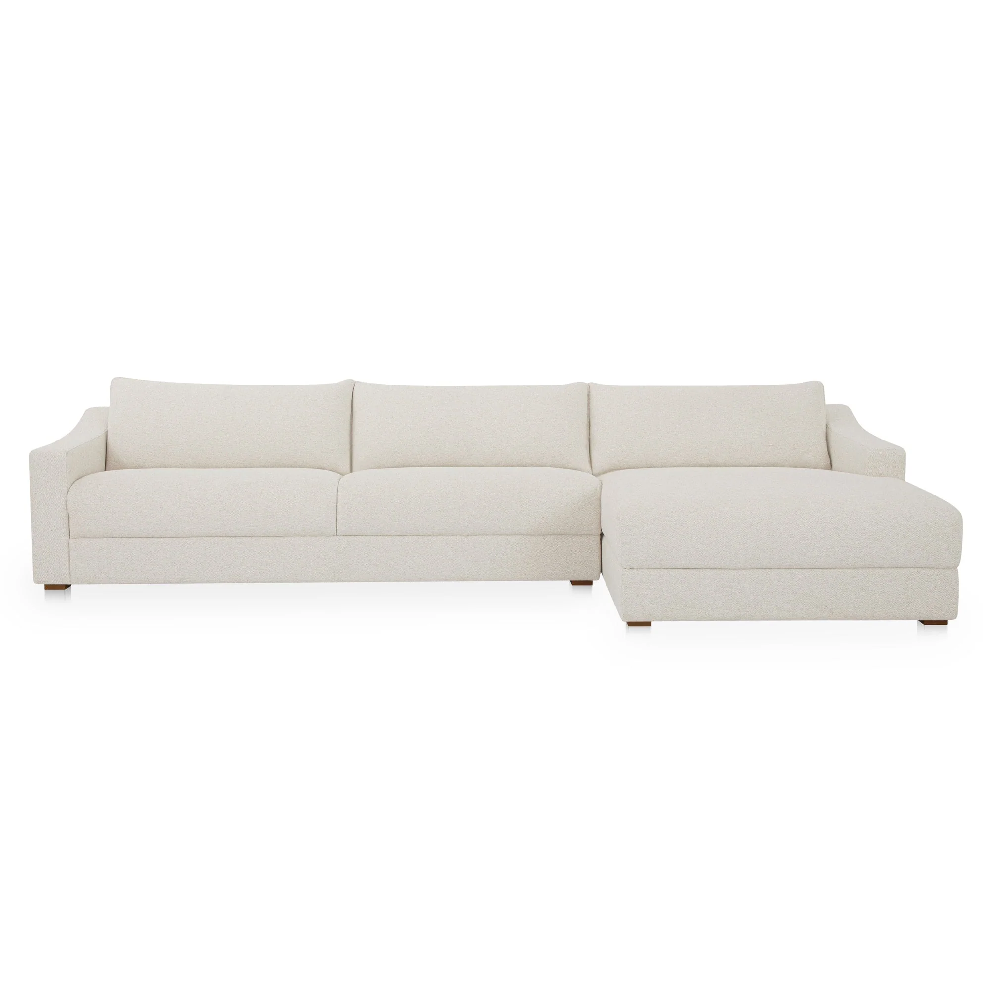 Farrow Sectional Flecked Oat Right - Image 1