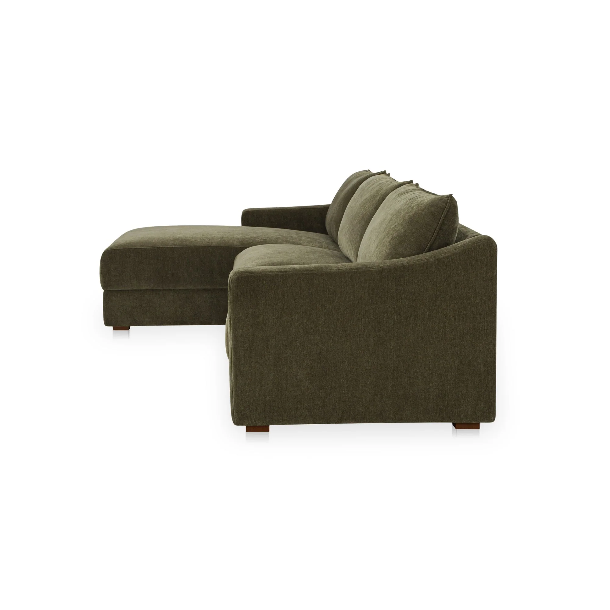 Farrow Sectional Cedar Green Left - Image 3