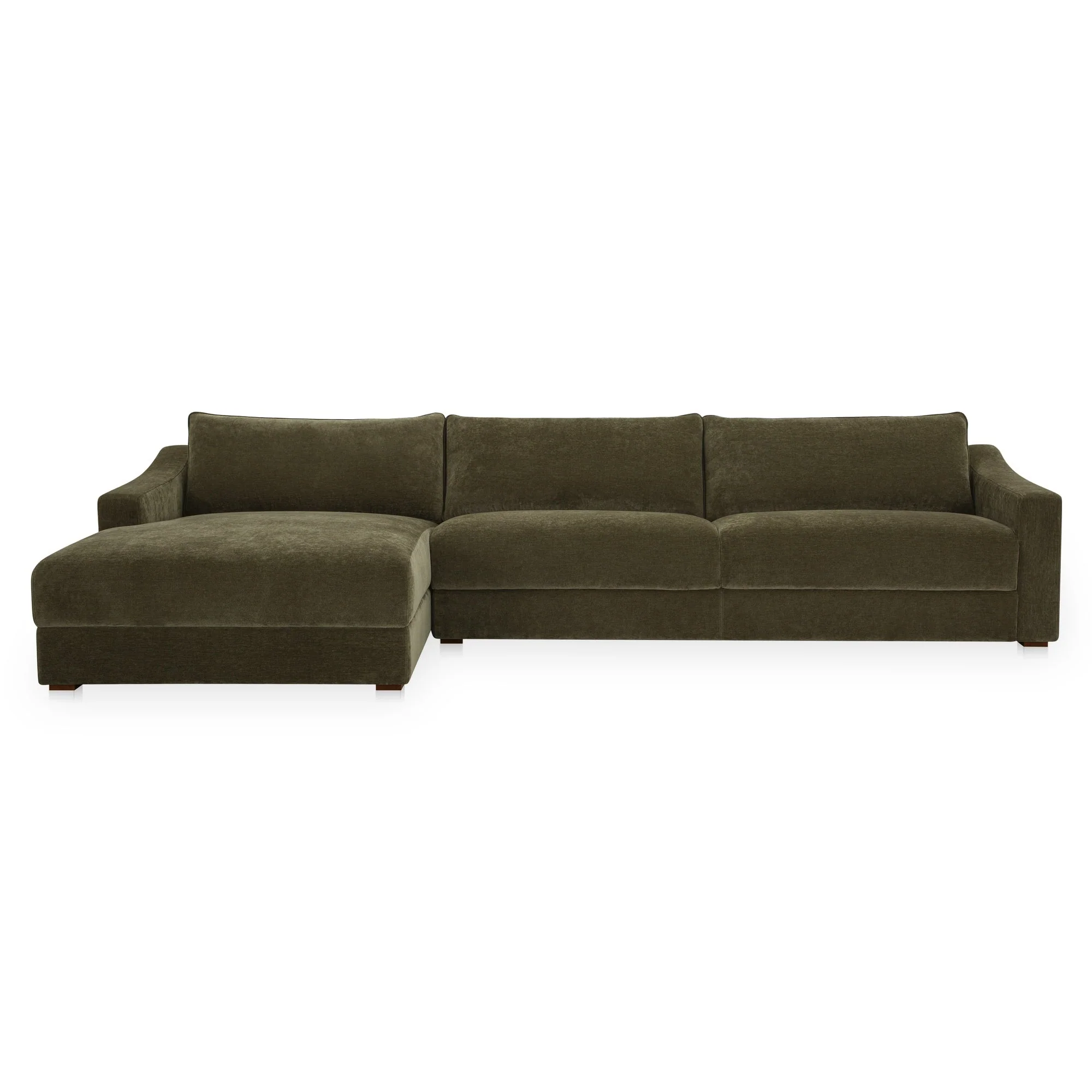 Farrow Sectional Cedar Green Left - Image 1
