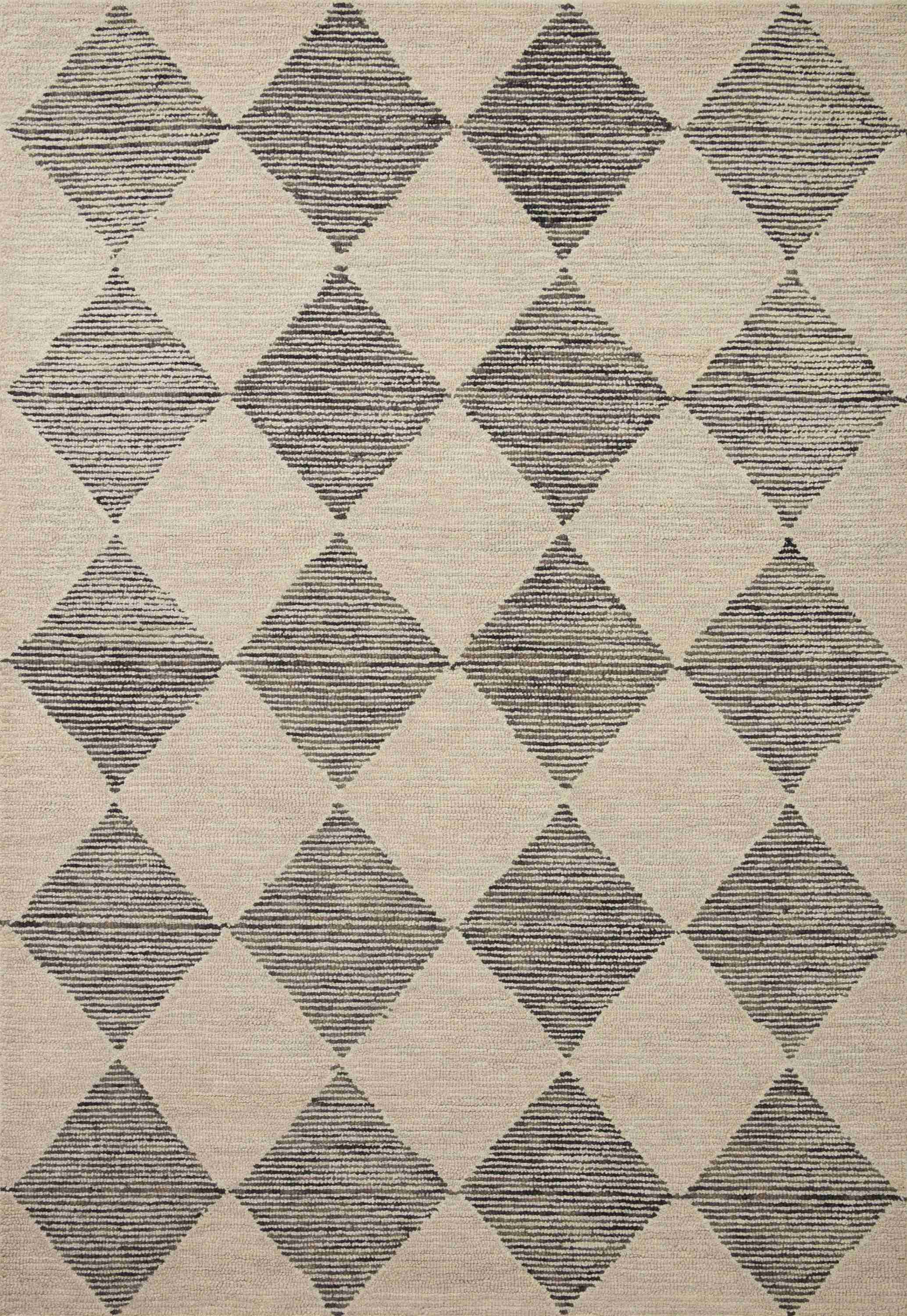 Chris Loves Julia x Loloi | Francis Collection | Beige / Charcoal | FRA-01 - Image 1