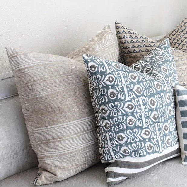 Stripes Shades of White Pillow - Image 2