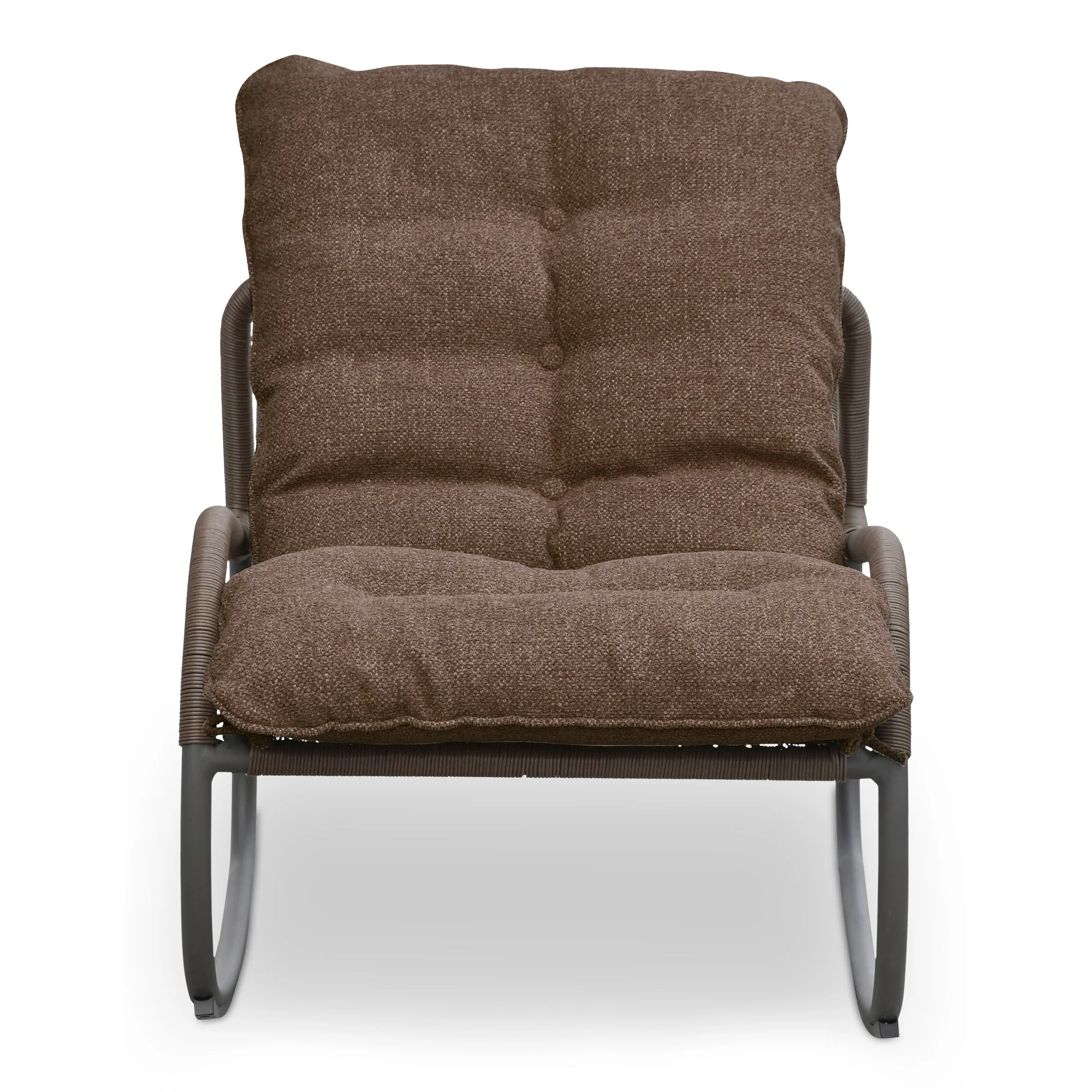 Lyra Outdoor Rocking Chair Brown - Image 1