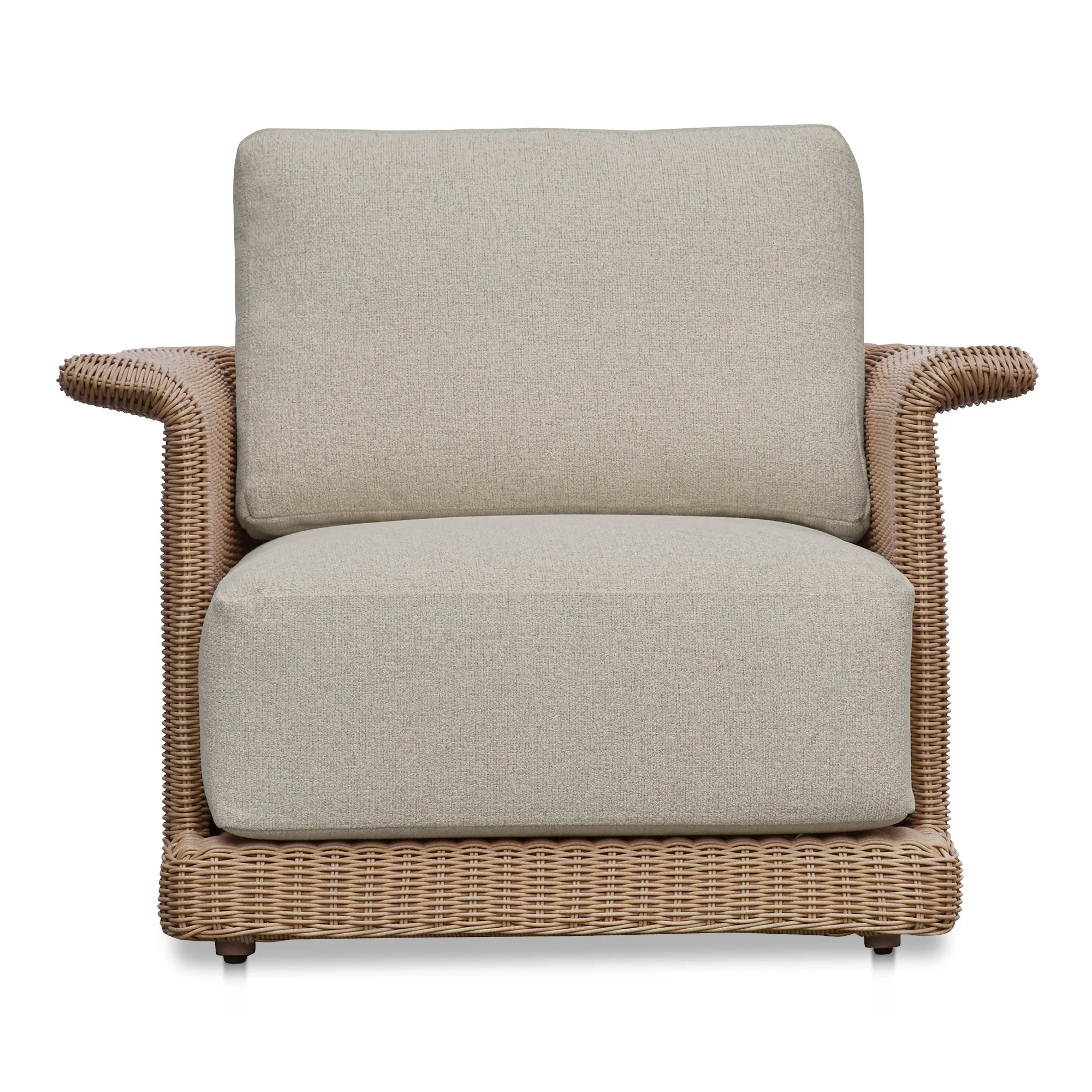 Meredith Outdoor Accent Chair Beige - Image 1