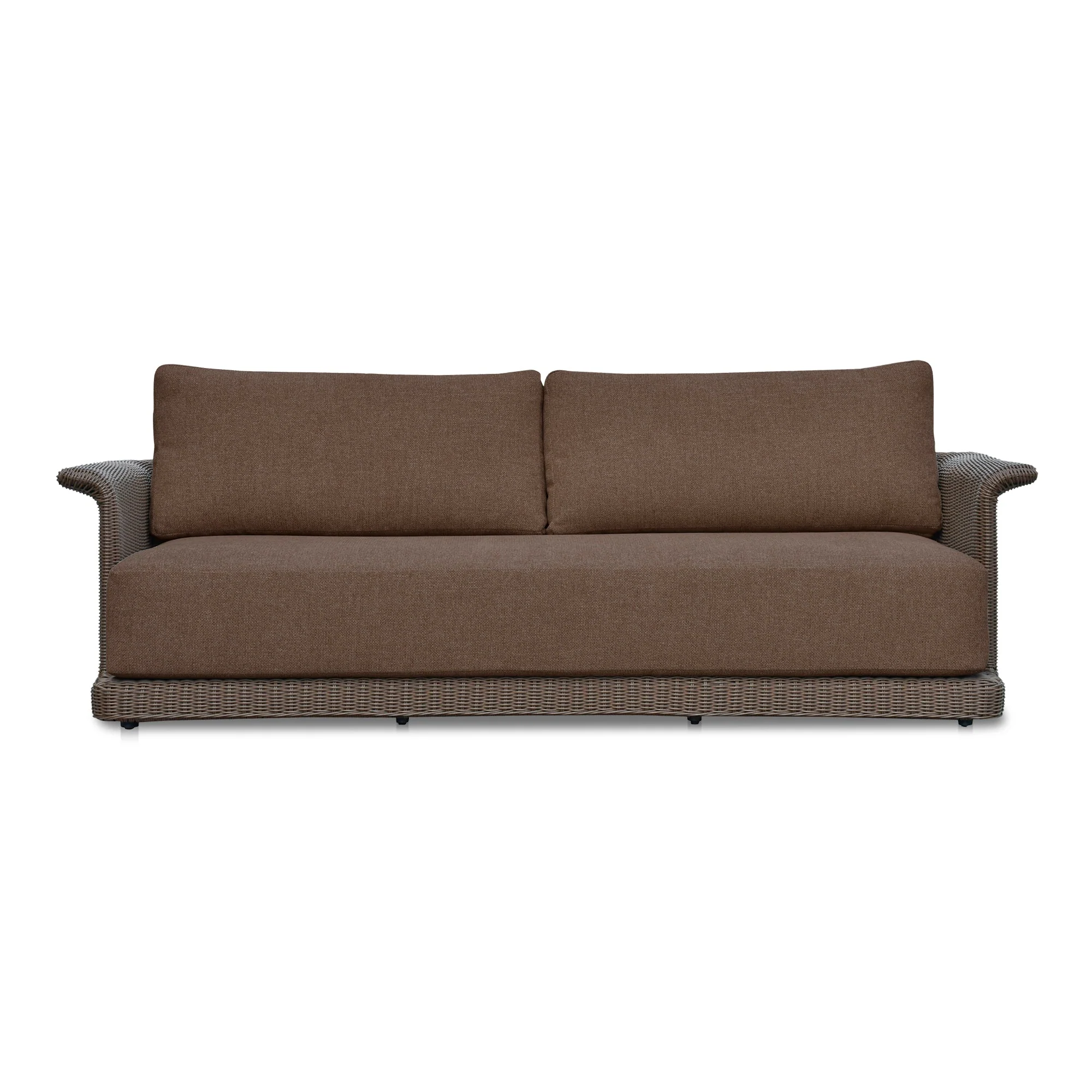 Meredith Outdoor Sofa Brown - Image 1