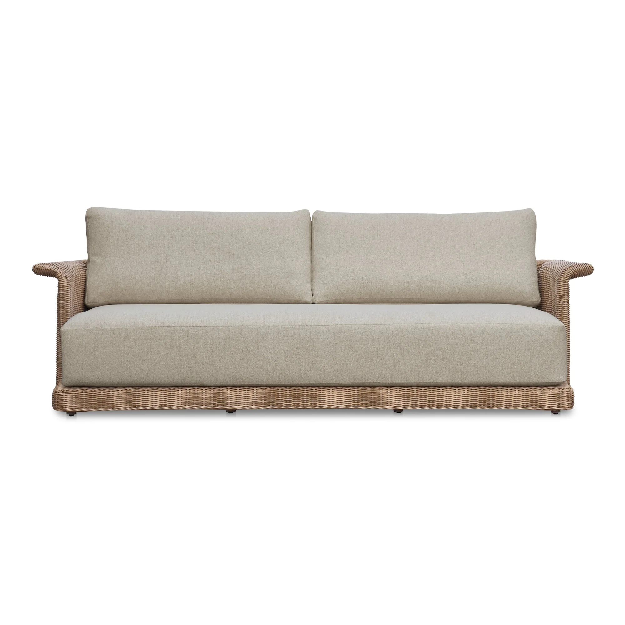 Meredith Outdoor Sofa Beige - Image 1