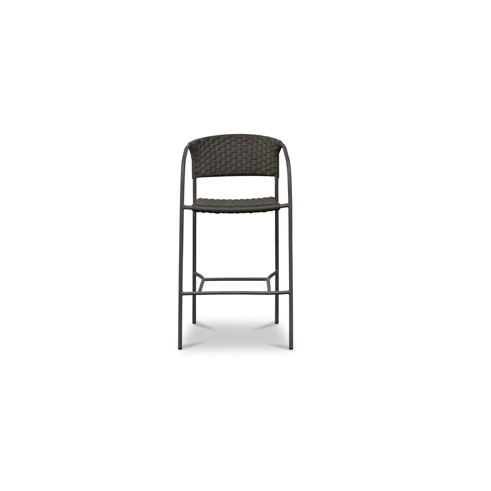 Zola Outdoor Bar Stool Dark Brown - Image 1
