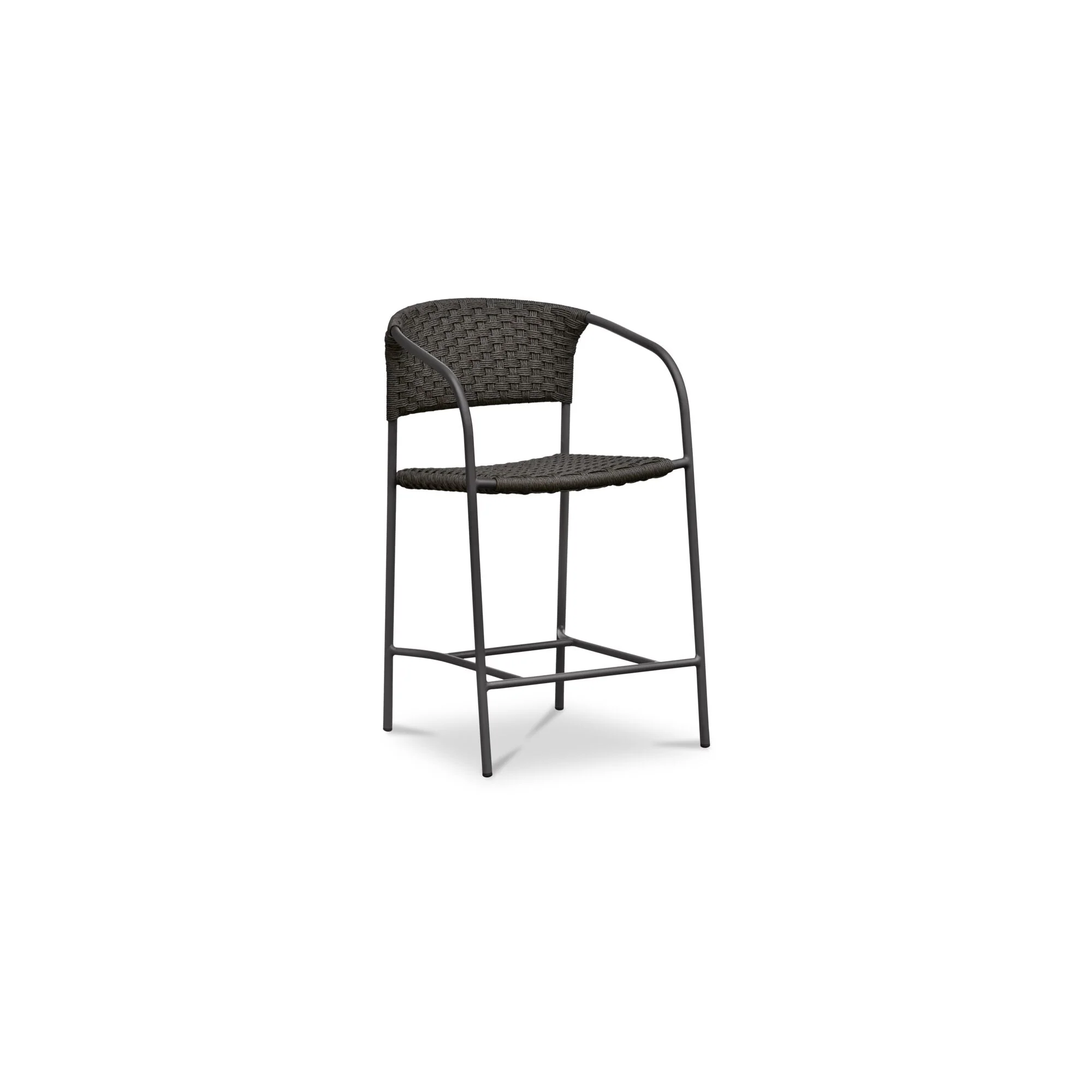 Zola Outdoor Counter Chair Dark Brown - Image 2