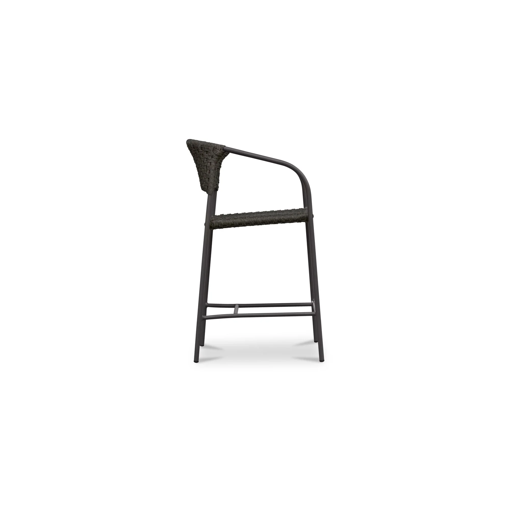 Zola Outdoor Counter Chair Dark Brown - Image 3
