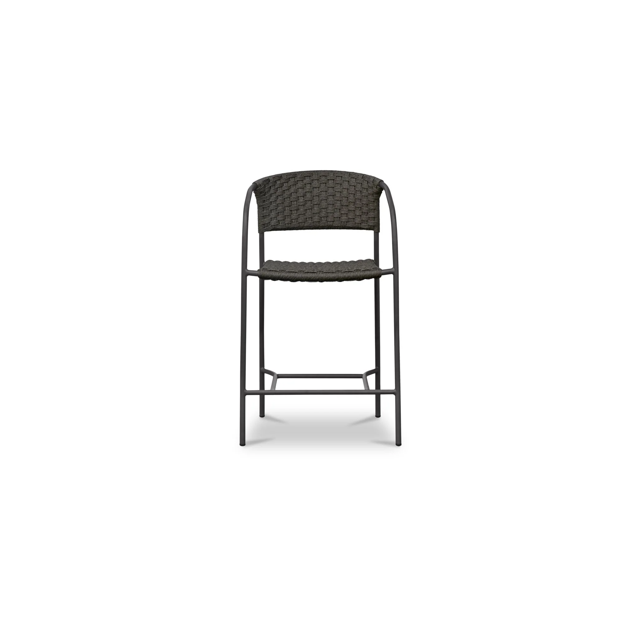 Zola Outdoor Counter Chair Dark Brown - Image 1