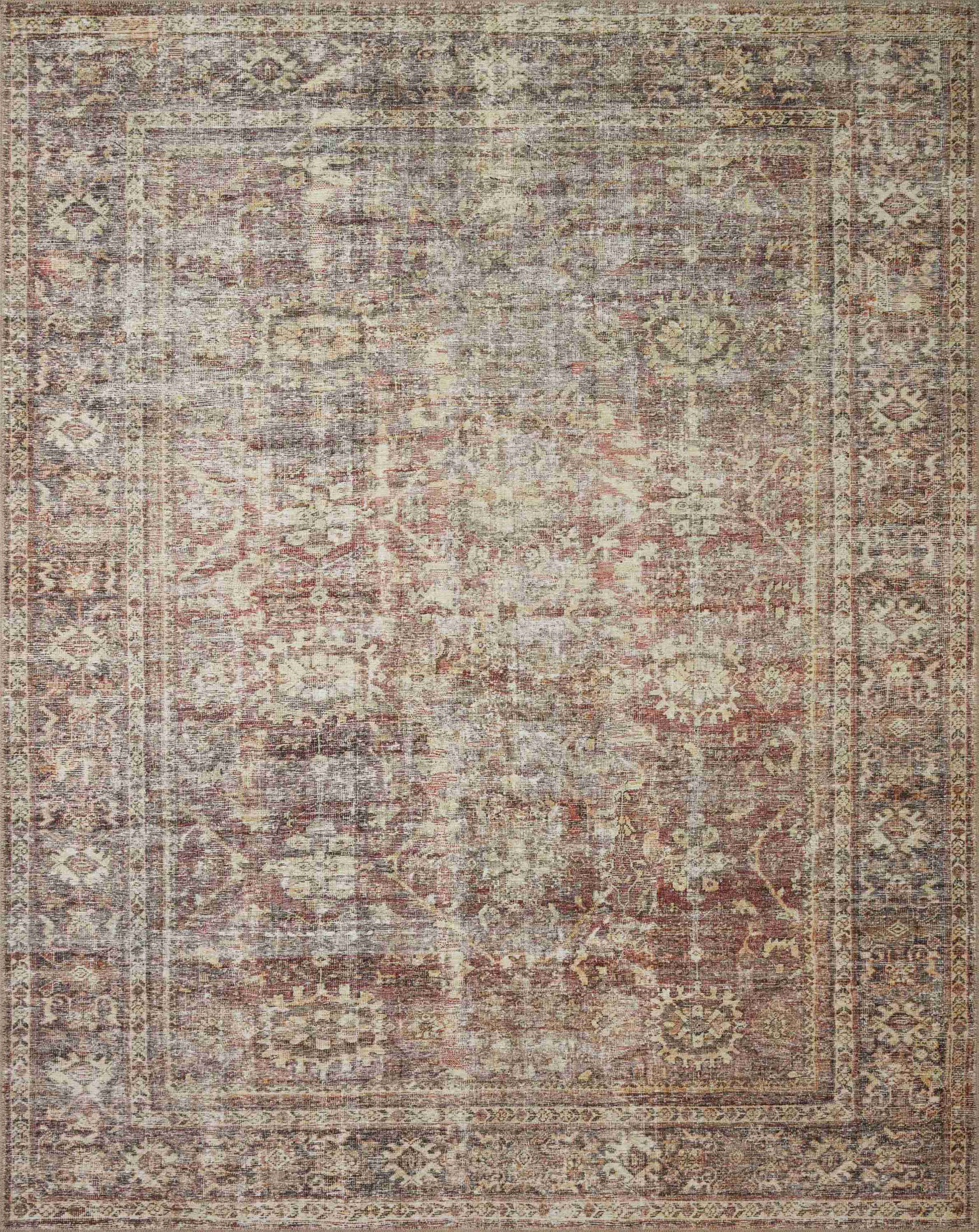 Amber Lewis x Loloi | Georgie Collection | Bordeaux / Antique | GER-06 - Image 1