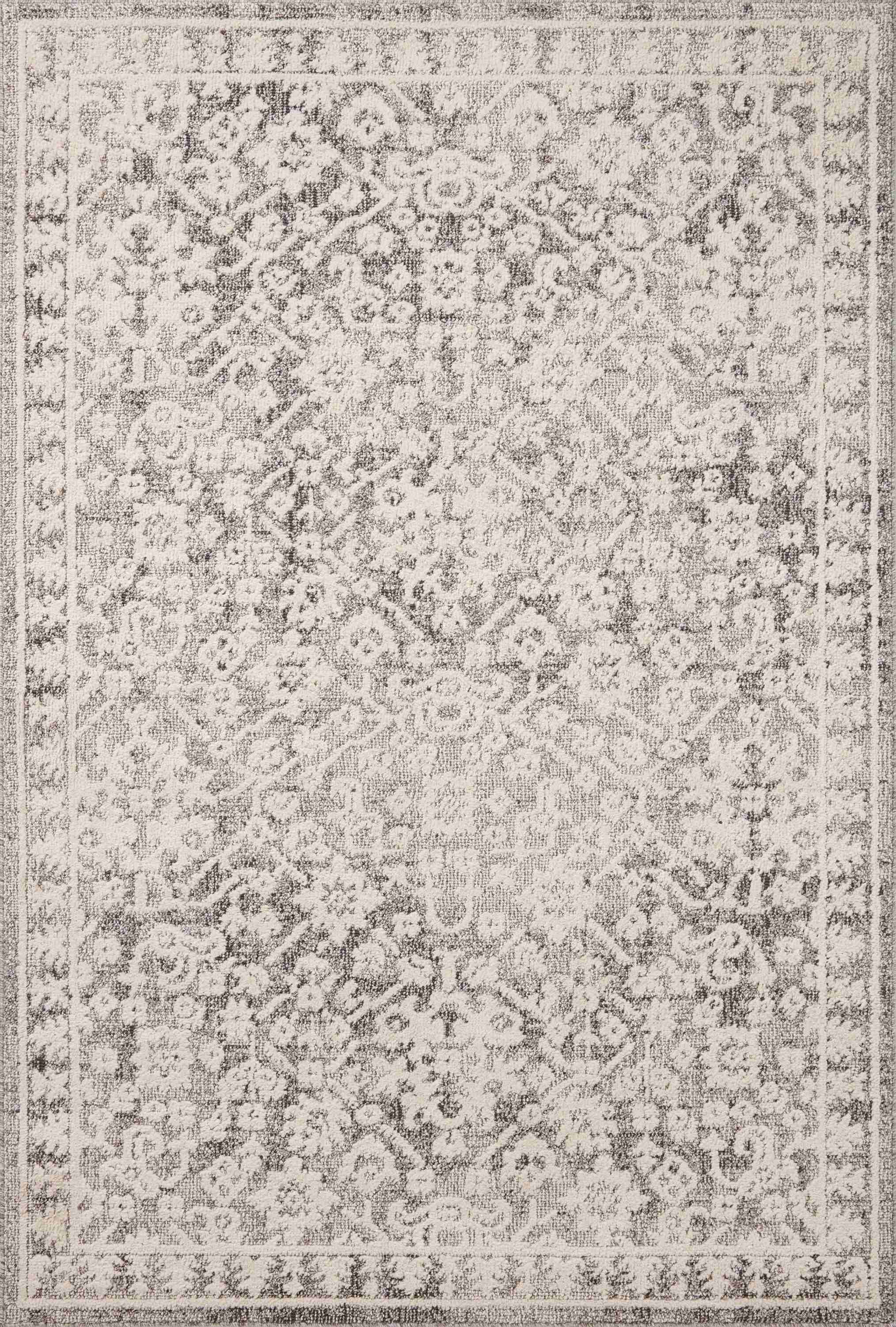 Magnolia Home by Joanna Gaines x Loloi | Gigi Collection | Grey / Ivory | GIG-01 - Image 1