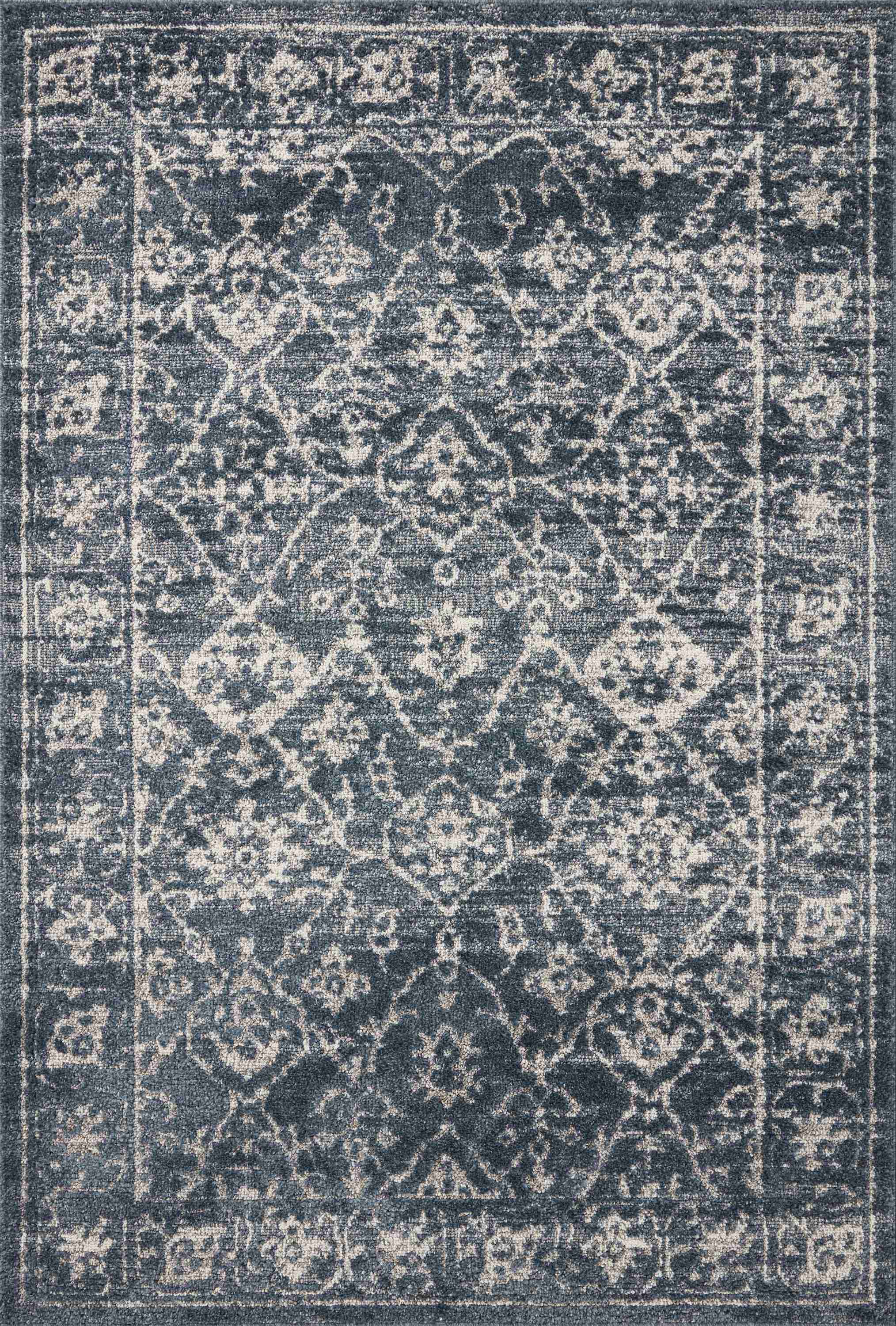 Magnolia Home by Joanna Gaines x Loloi | Gigi Collection | Navy / Stone | GIG-02 - Image 1