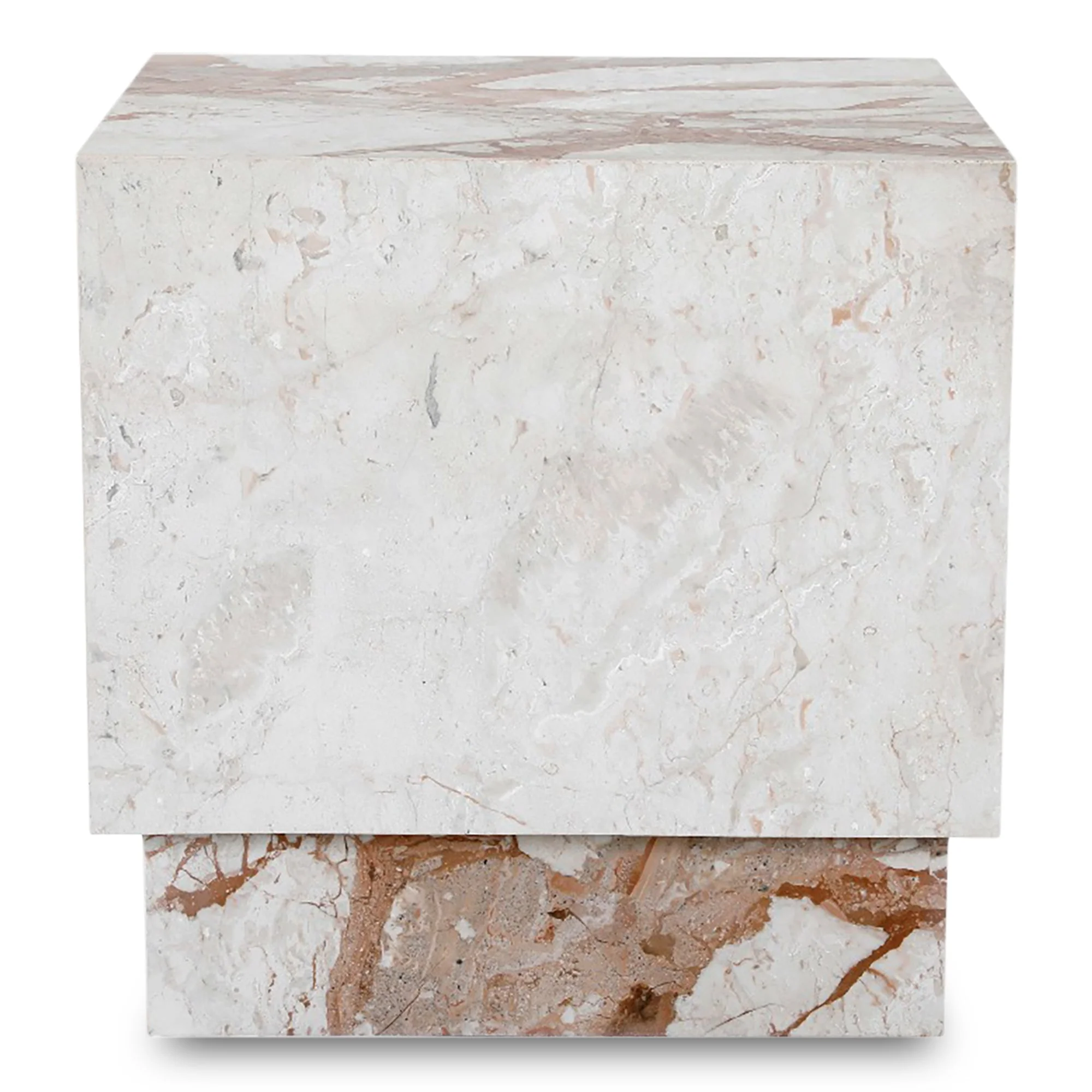 Layla Side Table Breccia Marble - Image 1