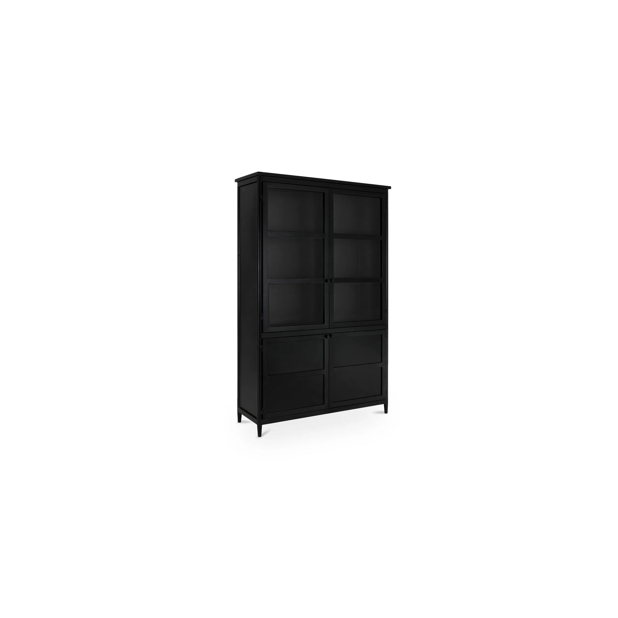 Henry Metal Tall Cabinet Black - Image 2