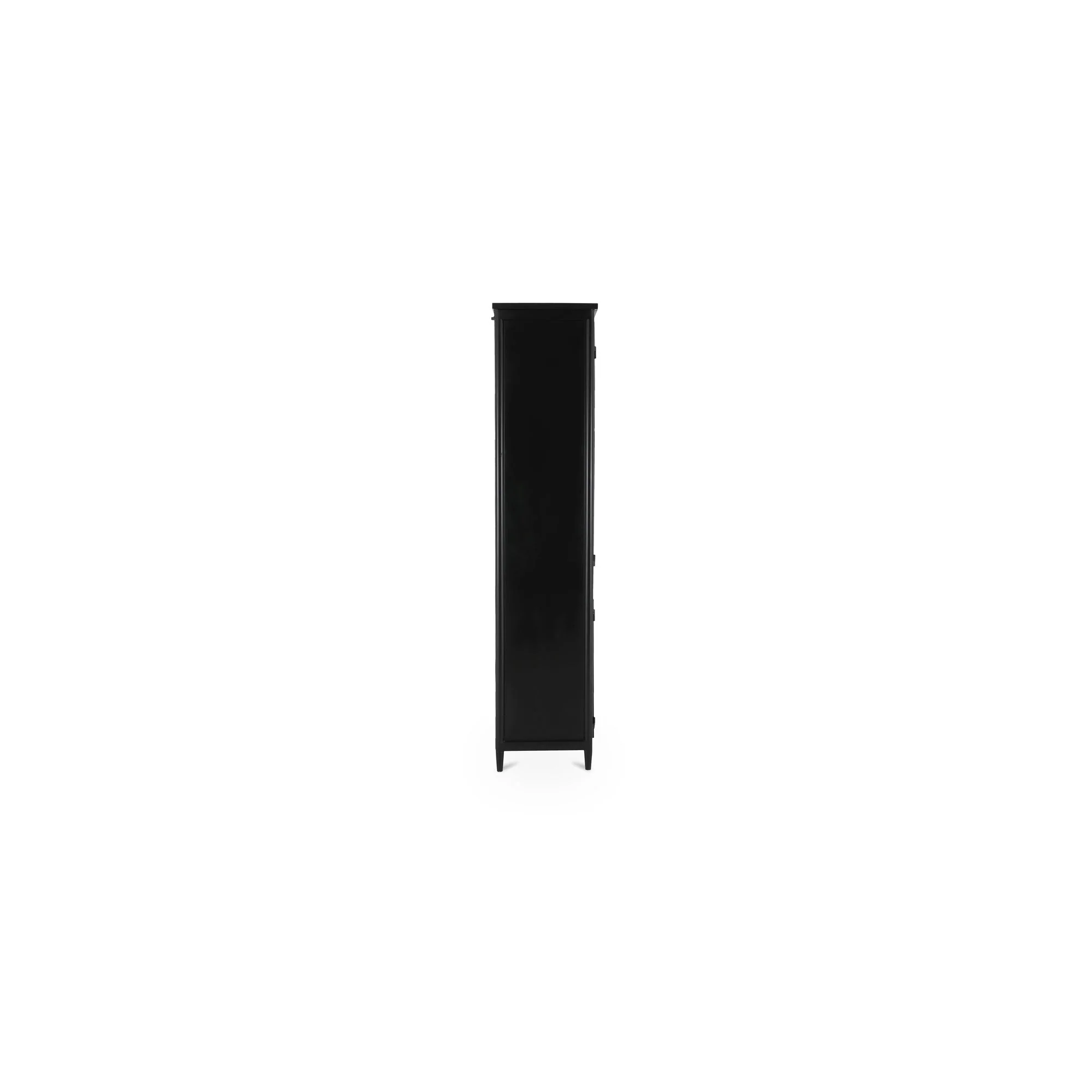 Henry Metal Tall Cabinet Black - Image 3