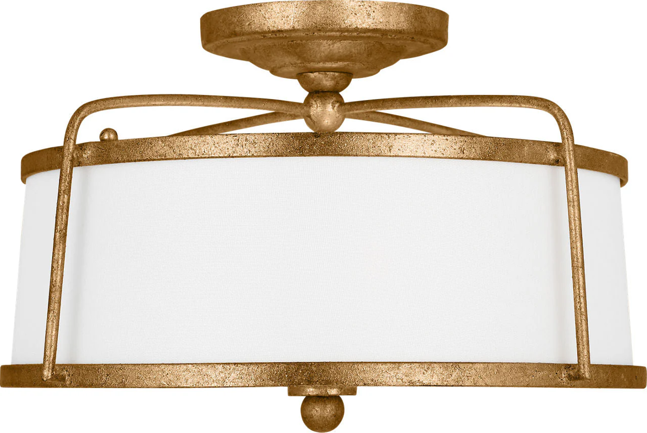 Stonington Medium Semi-Flush Mount Antique Gild - Image 2