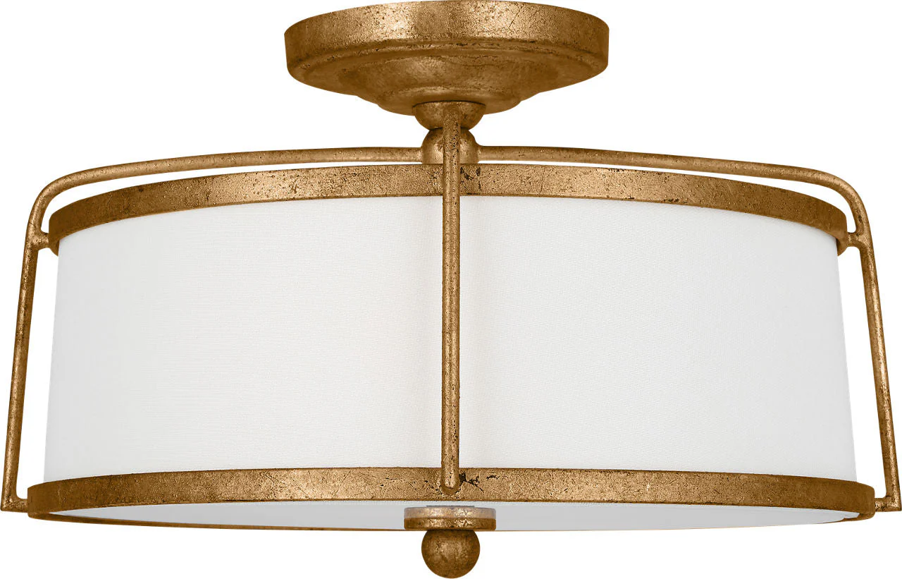 Stonington Medium Semi-Flush Mount Antique Gild - Image 3