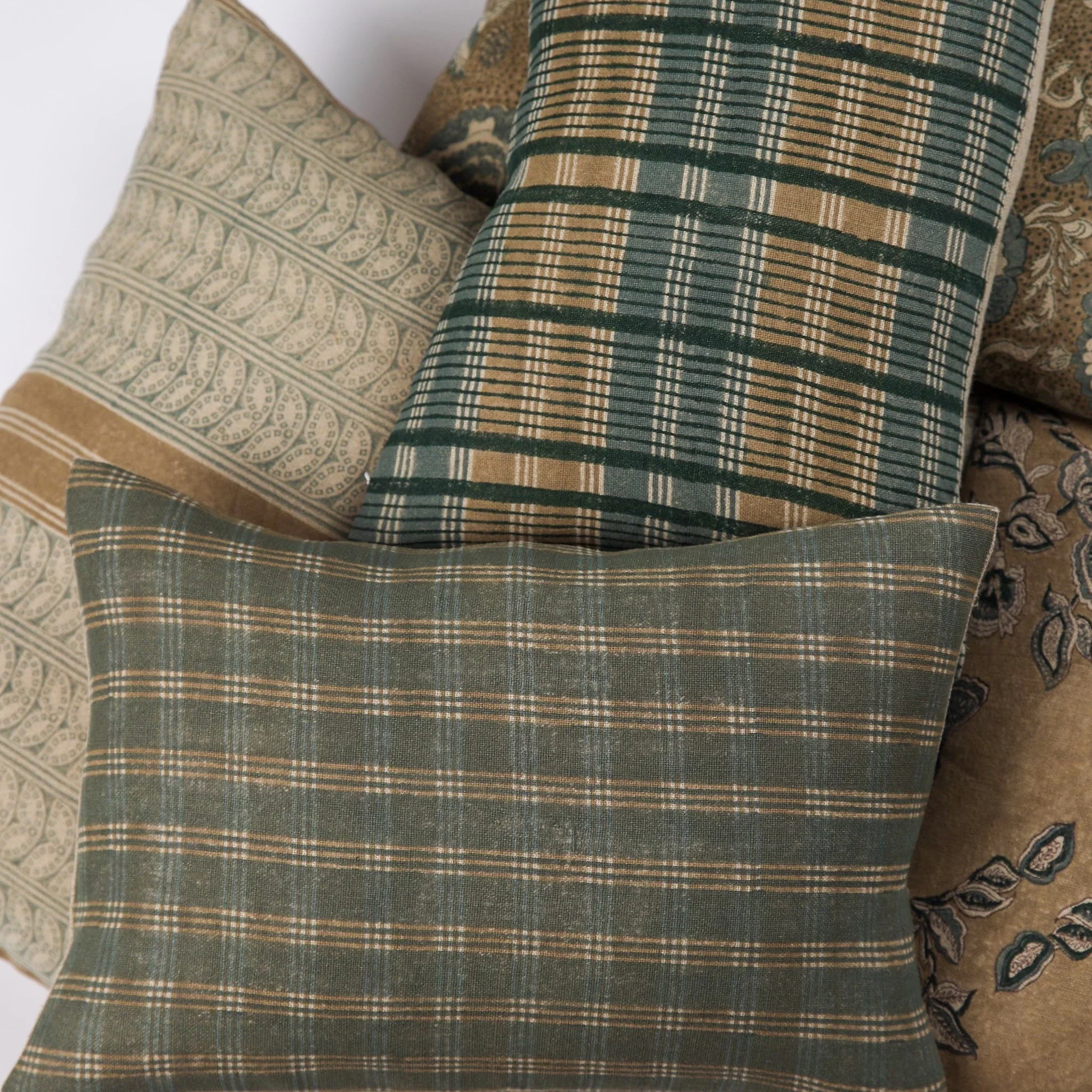 Gingham Sand Pillow - Image 2