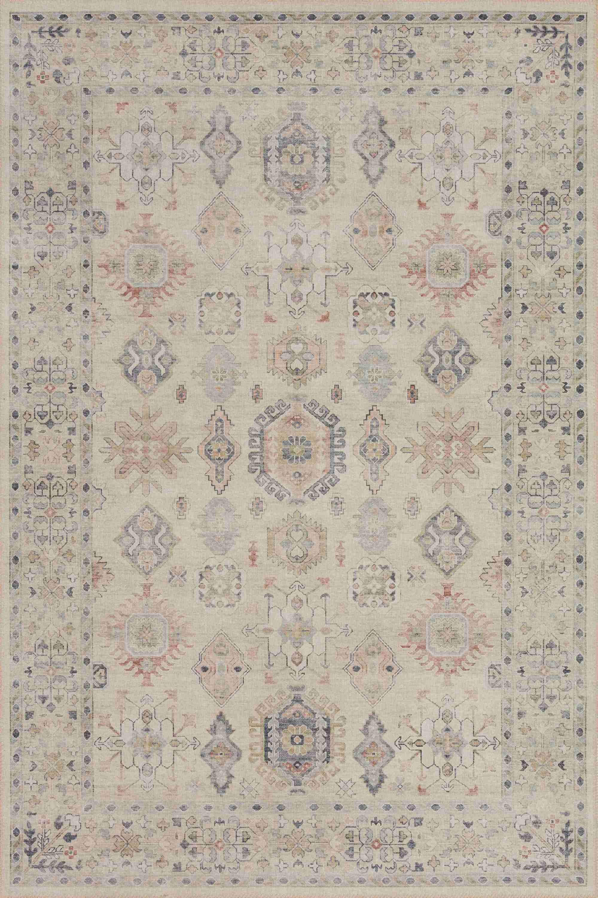 Loloi II | Hathaway Collection | Beige / Multi | HTH-04 - Image 1