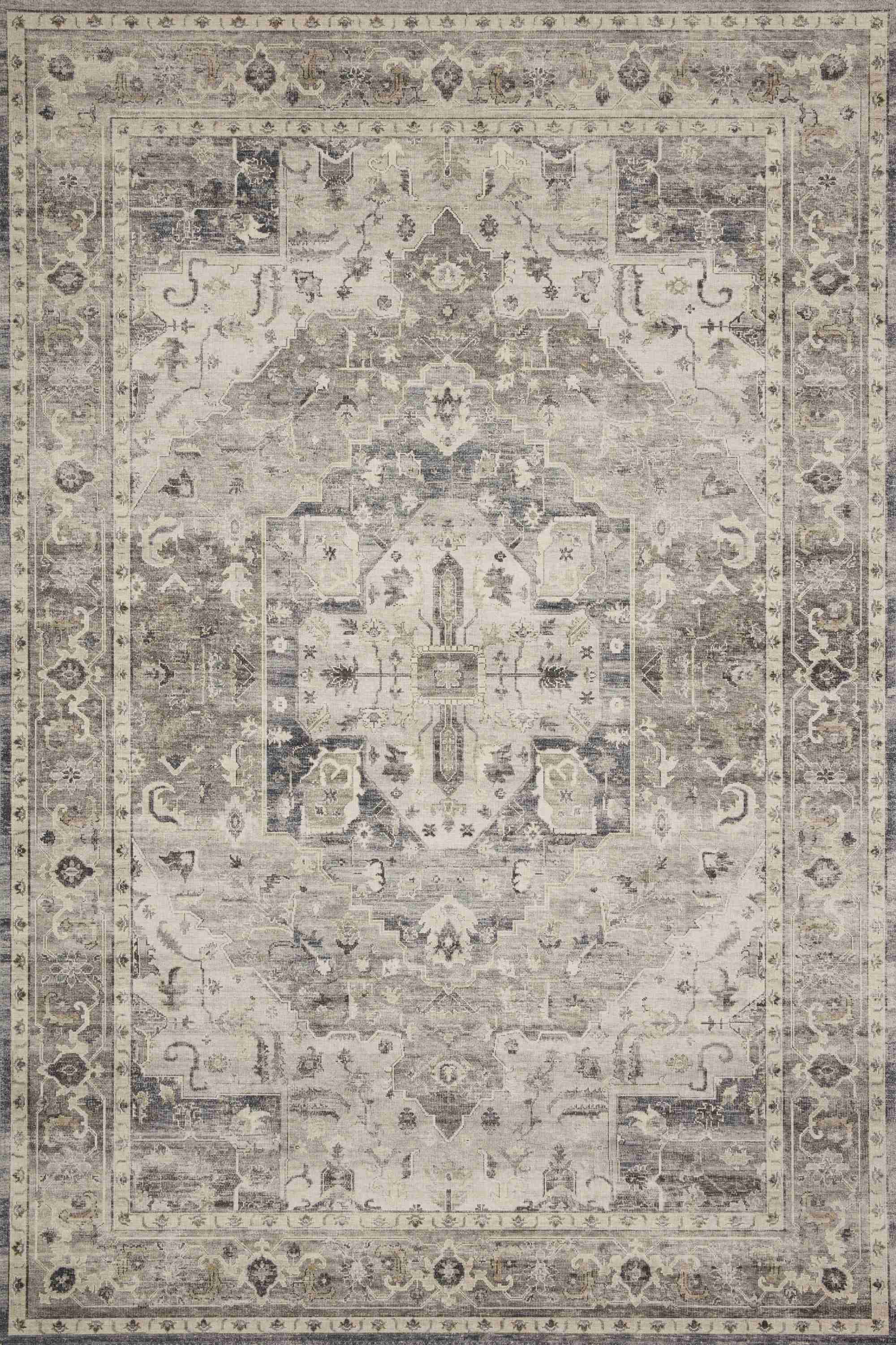 Loloi II | Hathaway Collection | Steel / Ivory | HTH-05 - Image 1