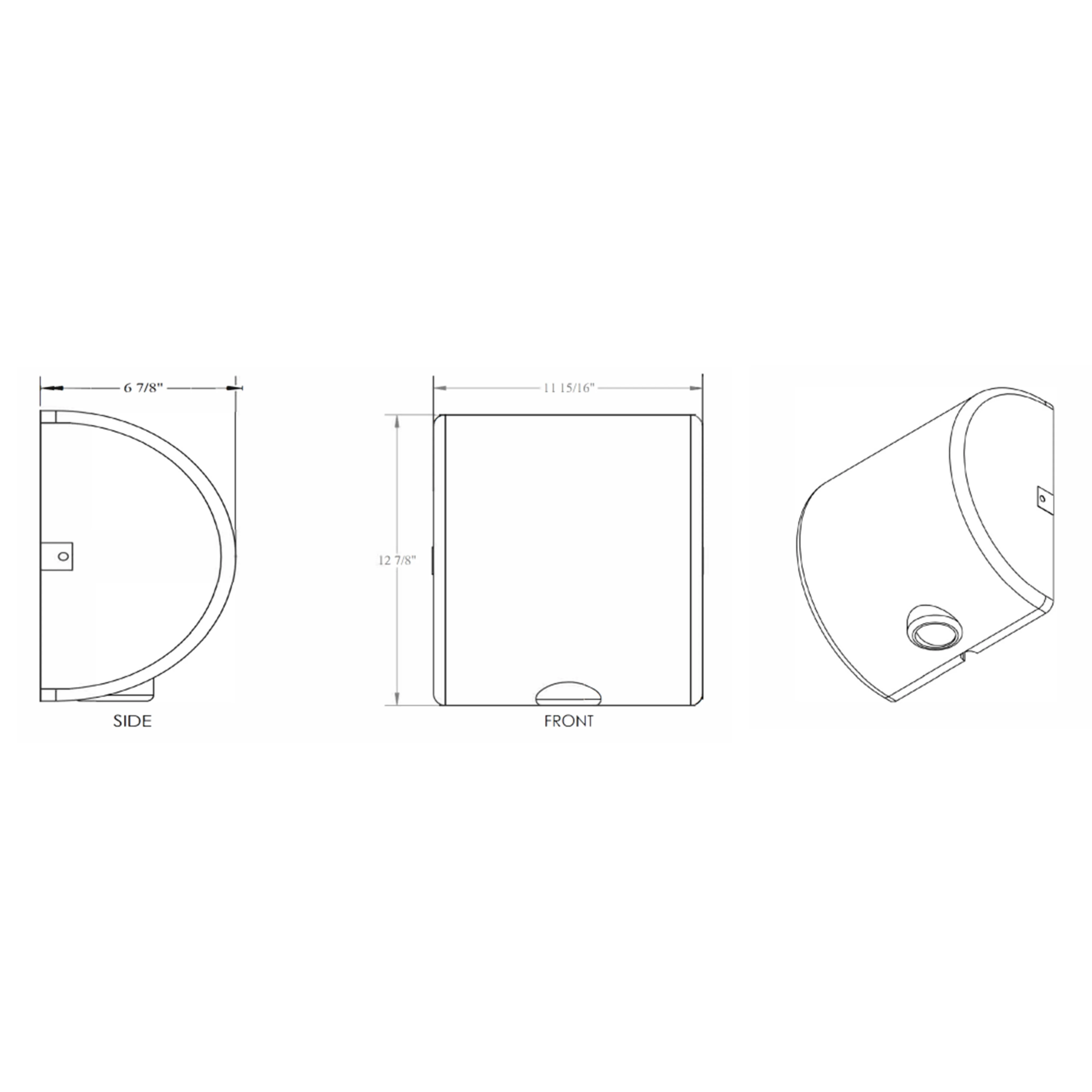 Commercial Automatic Hand Dryer - Surface Mount - Stainless Steel - Image 2