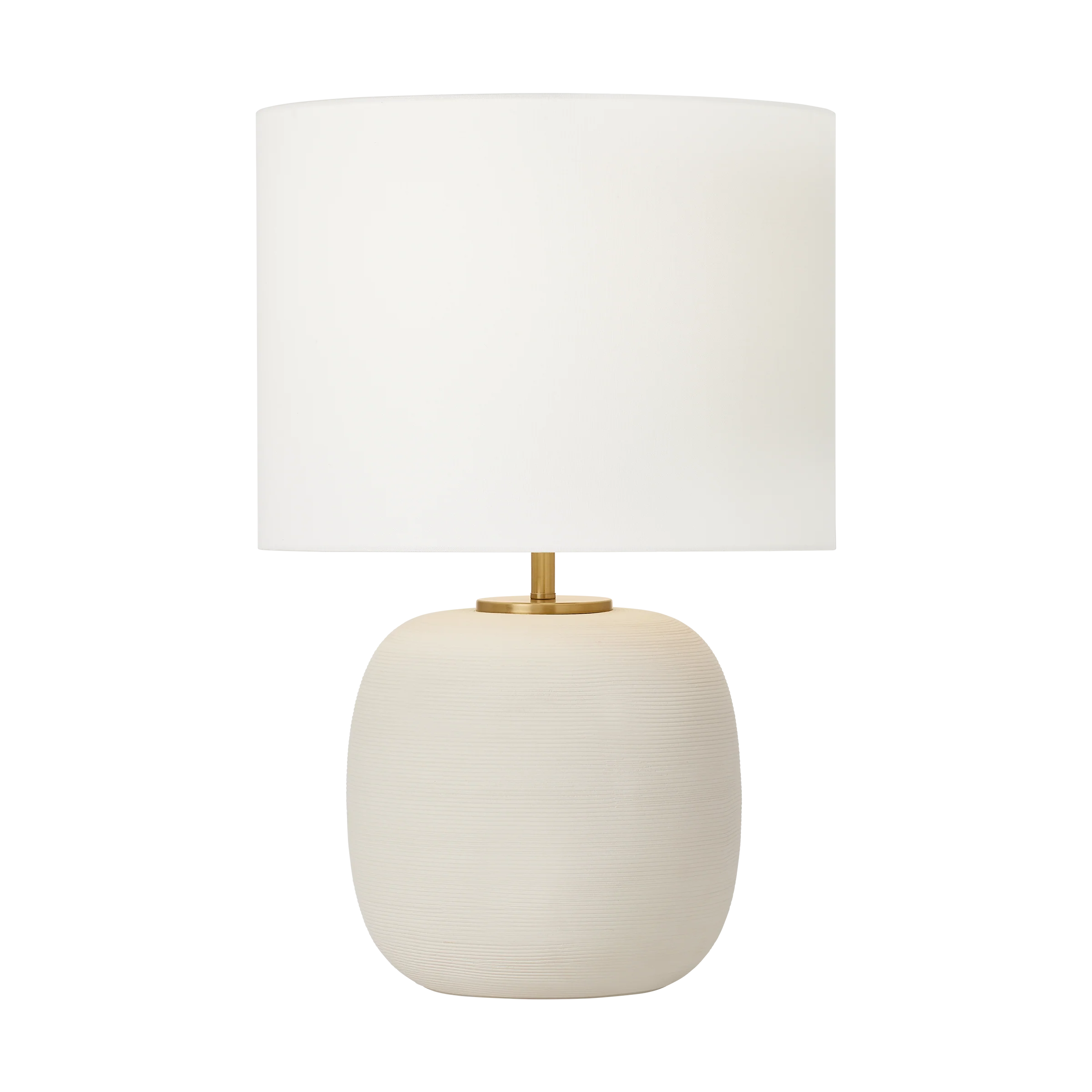 Fanny Wide Table Lamp Matte Concrete Bulbs Included - Image 1