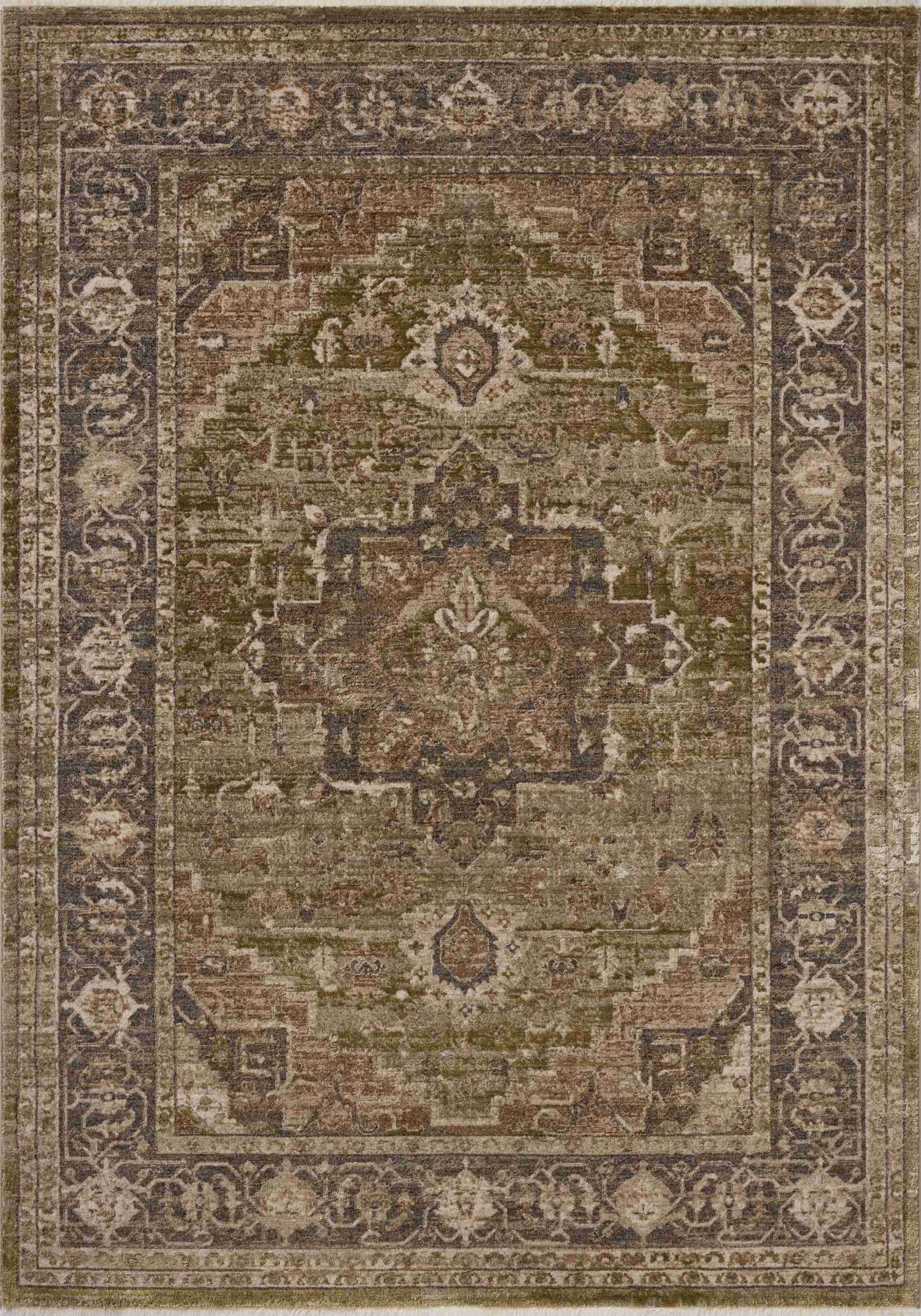 Loloi II | Haywood Collection | Moss / Charcoal | HYD-03 - Image 1