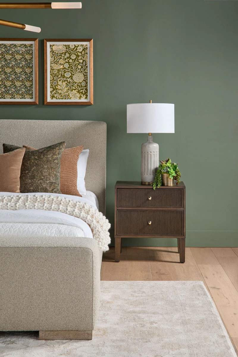 Highland 2-Drawer Nightstand | Dutch Brown Oak - Image 3