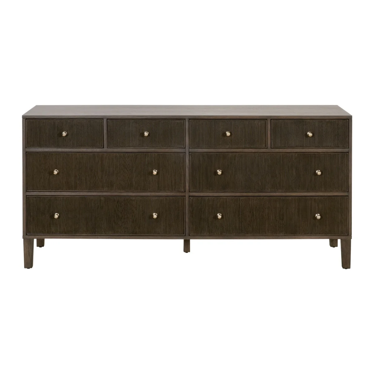 Highland 8-Drawer Double Dresser | Dutch Brown Oak