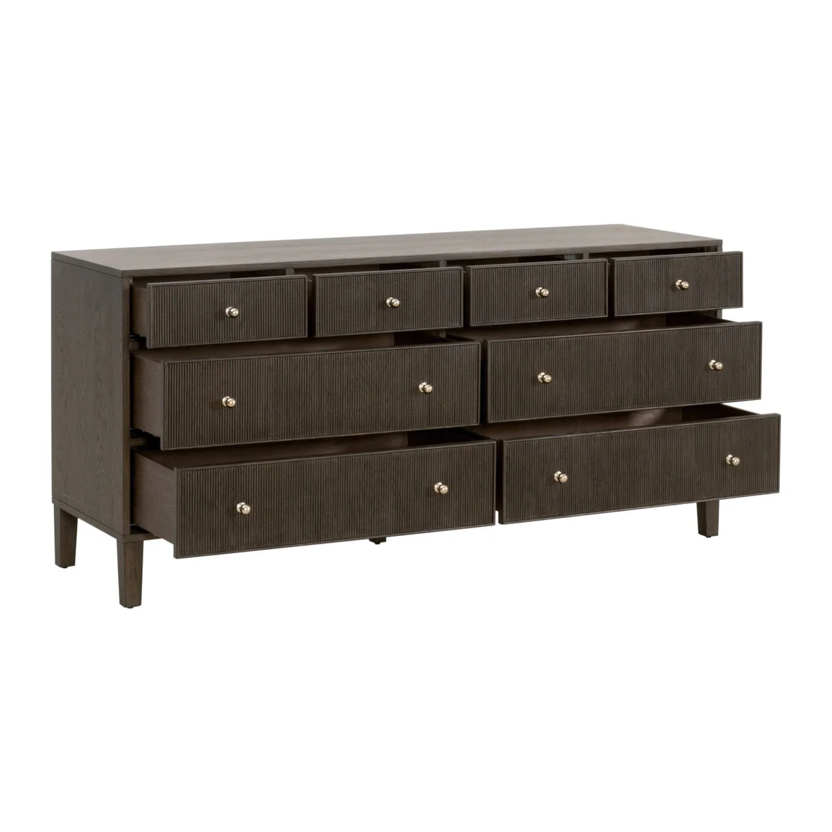 Highland 8-Drawer Double Dresser | Dutch Brown Oak - Image 2