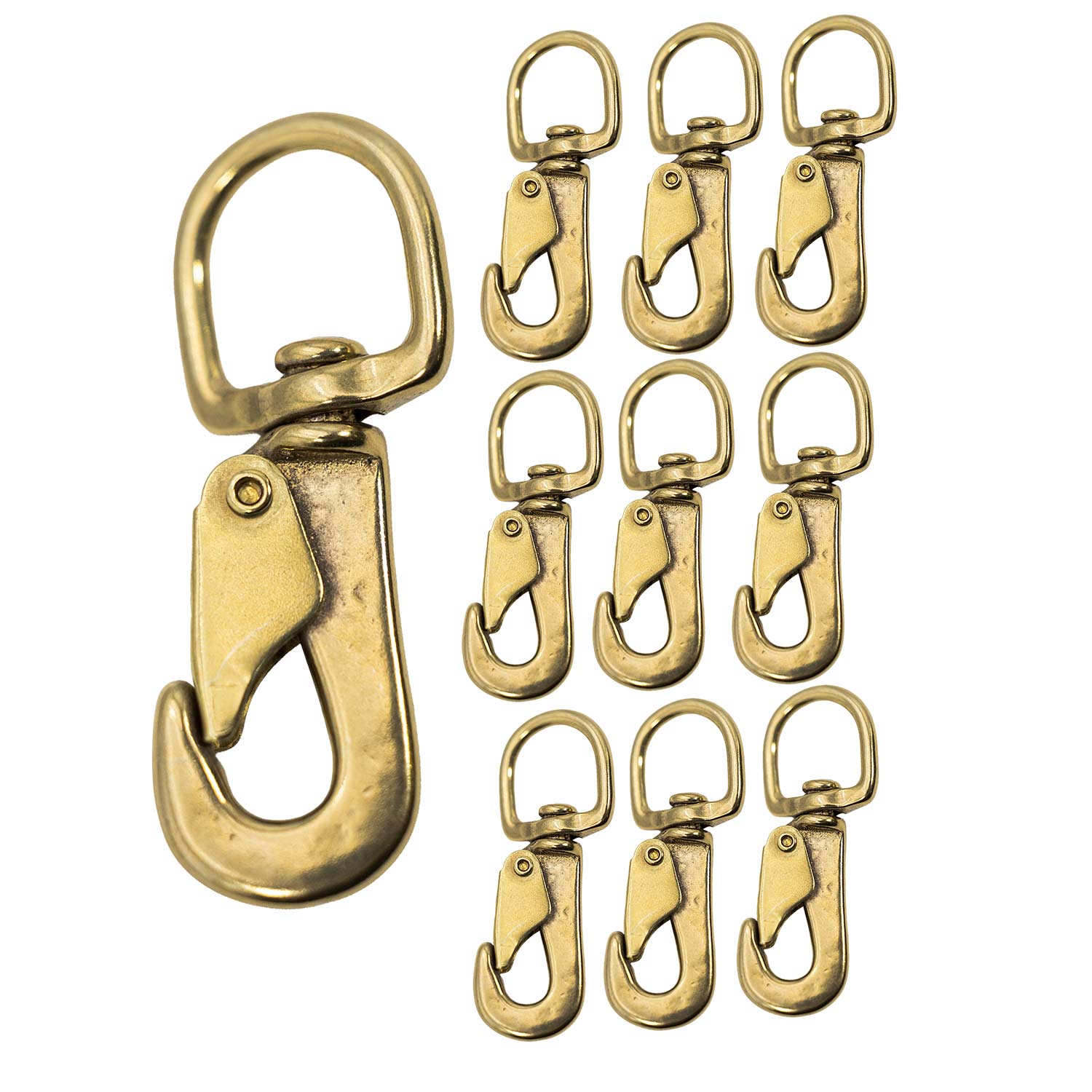 Jeffers Solid Brass Spring Snap - Image 2