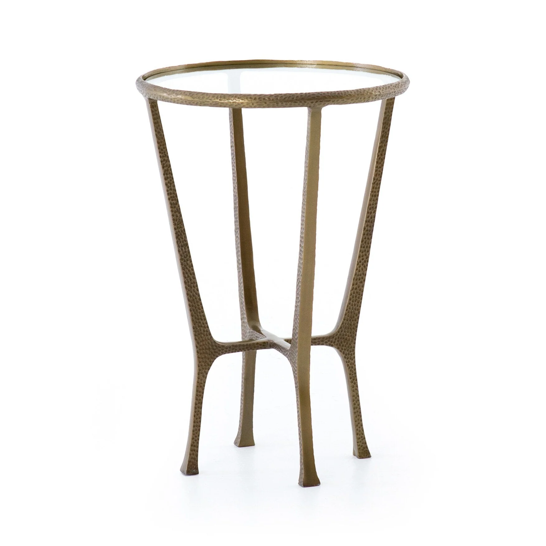 Creighton End Table - Aged Brass - Image 2