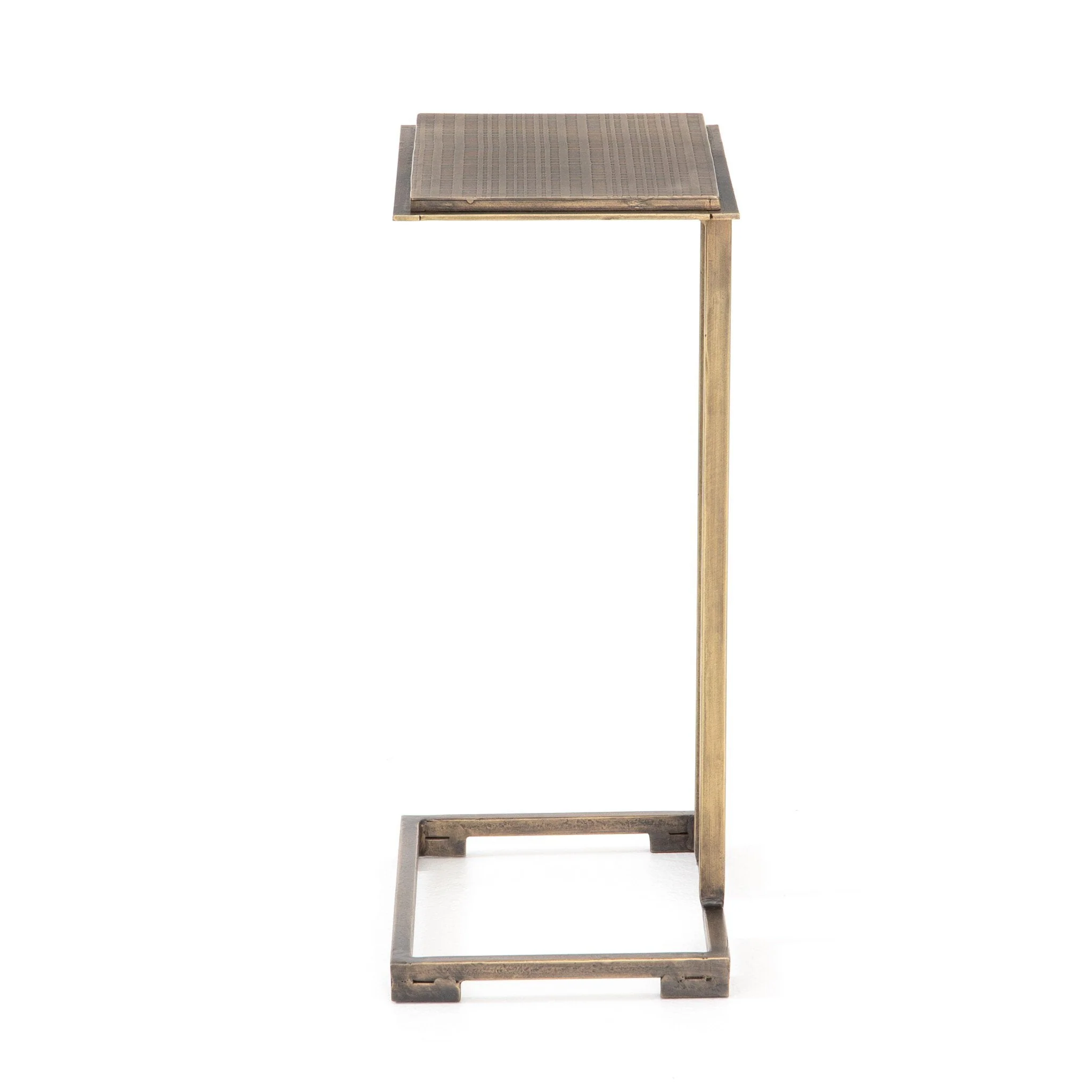 Acid Etch C Table - Acid Etched Aged Brass - Image 3