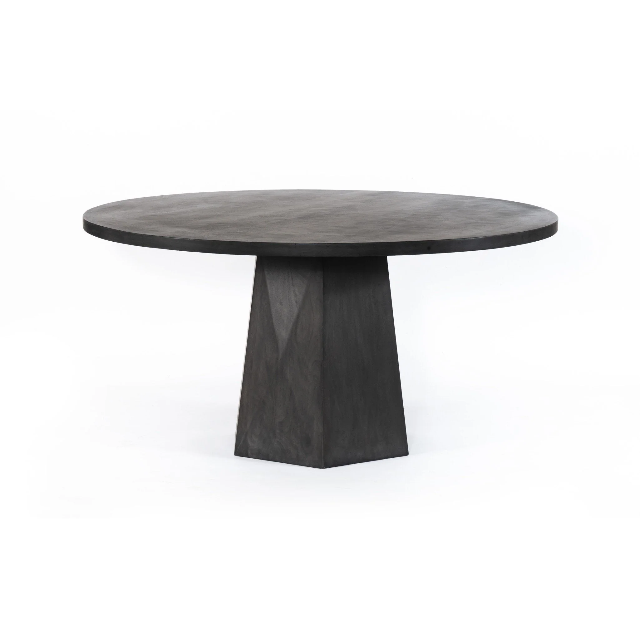Kesling Round Dining Table - Coal Mango - Image 2