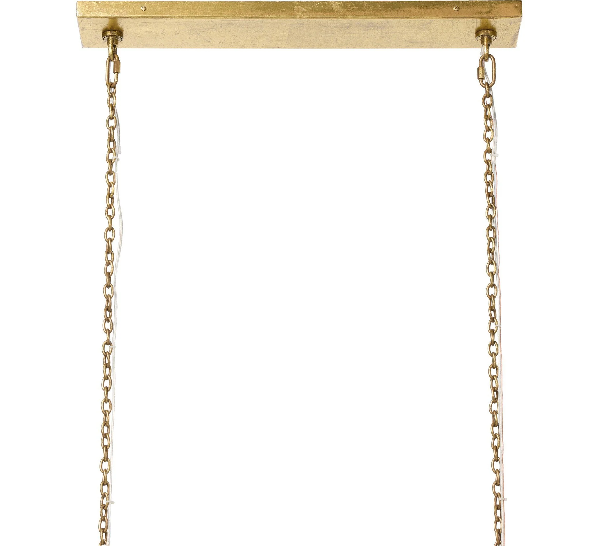 Adeline Rectangular Chandelier - Gold Leaf - Image 3