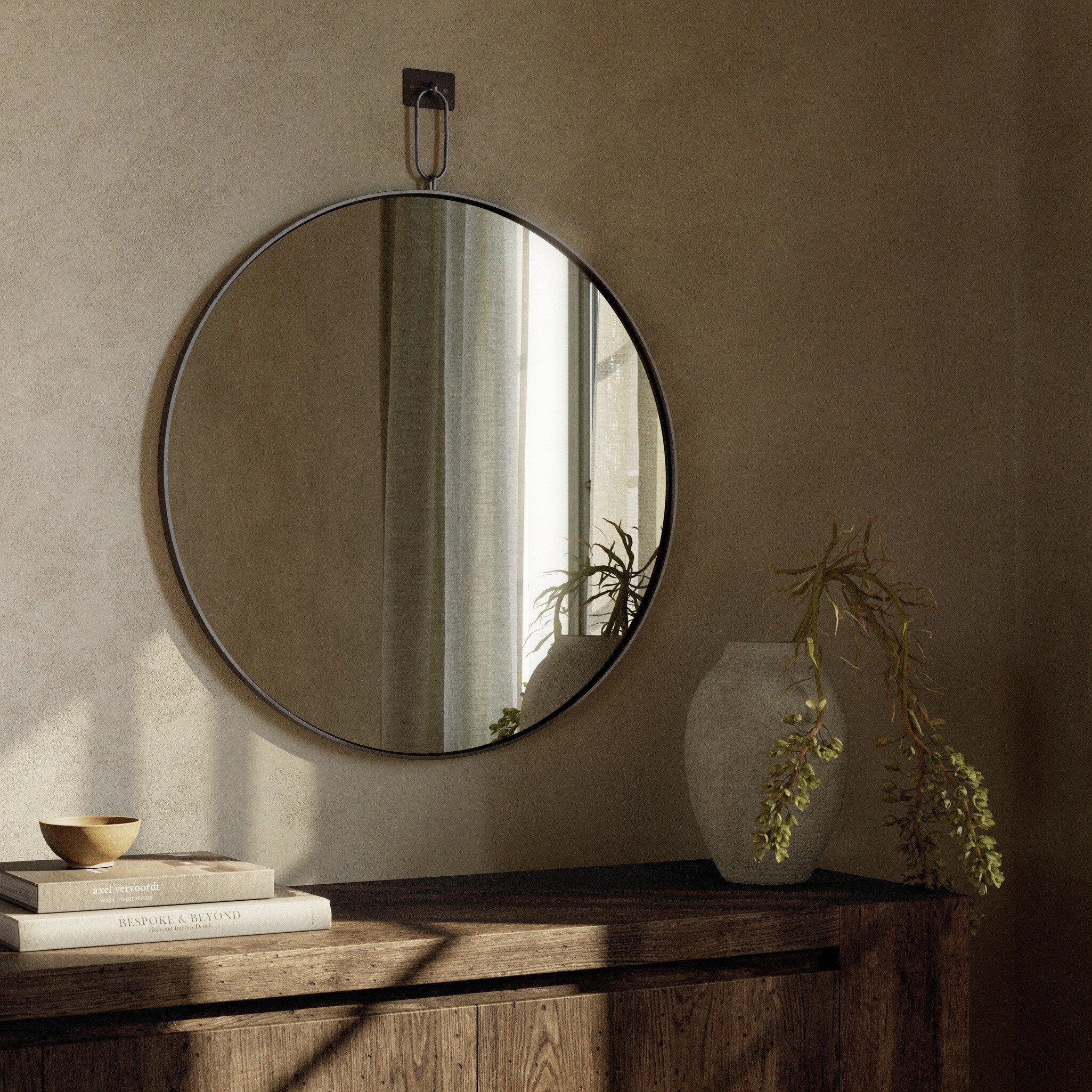 Vina Mirror - Antiqued Iron - Image 3