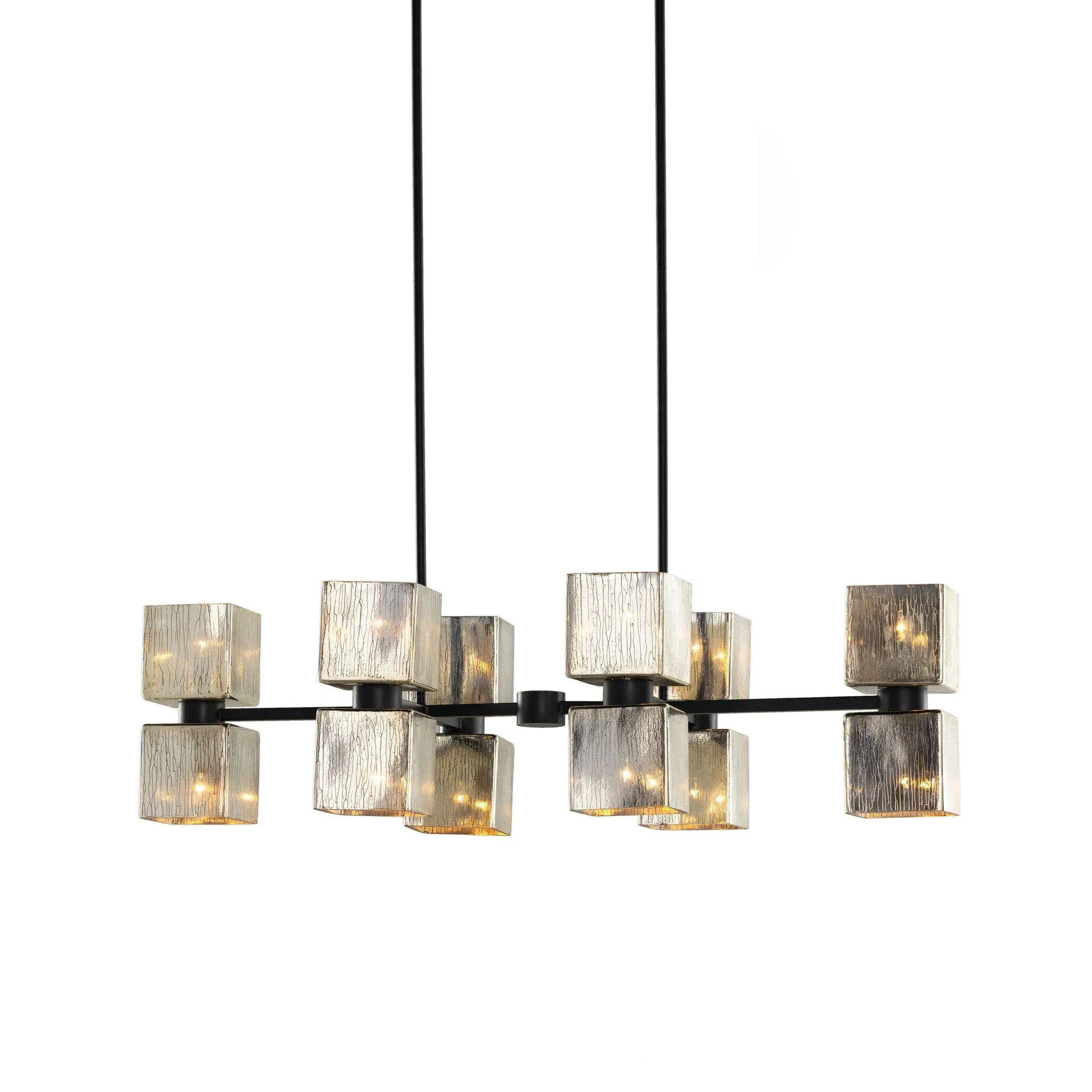 Ava Linear Chandelier - Antiqued Iron - Image 2