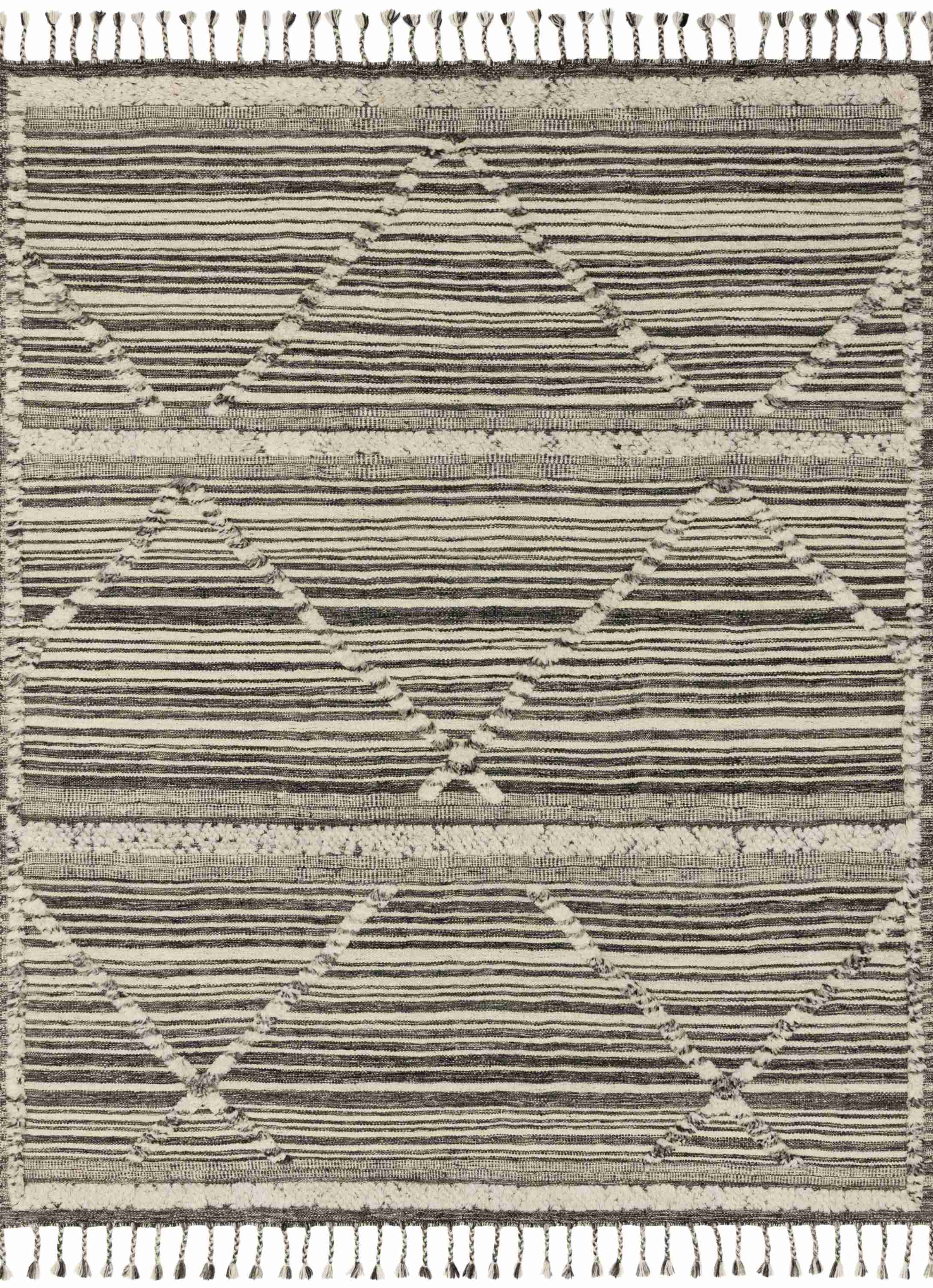 Loloi | Iman Collection | Ivory / Charcoal | IMA-01 - Image 1