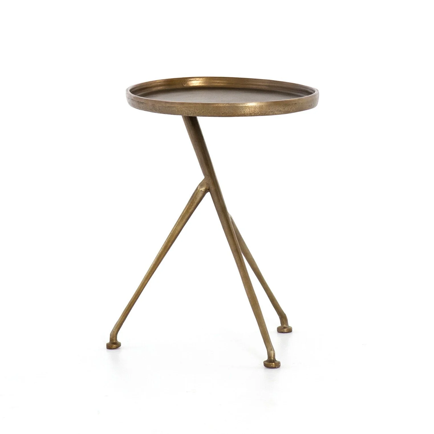 Schmidt Accent Table - Raw Antique Brass - Image 1